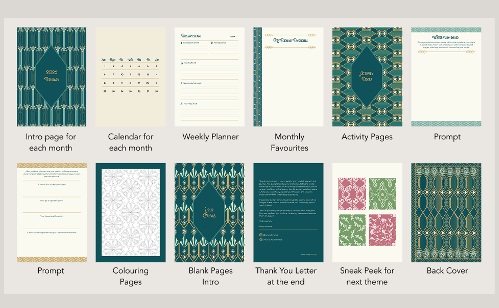 NeoDeco Journal contents