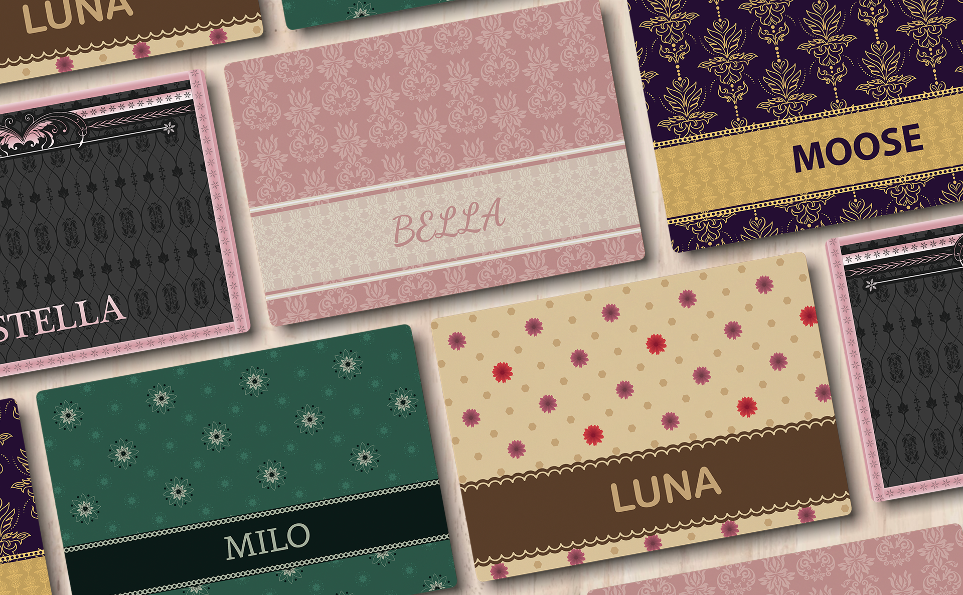 Pet mat designs