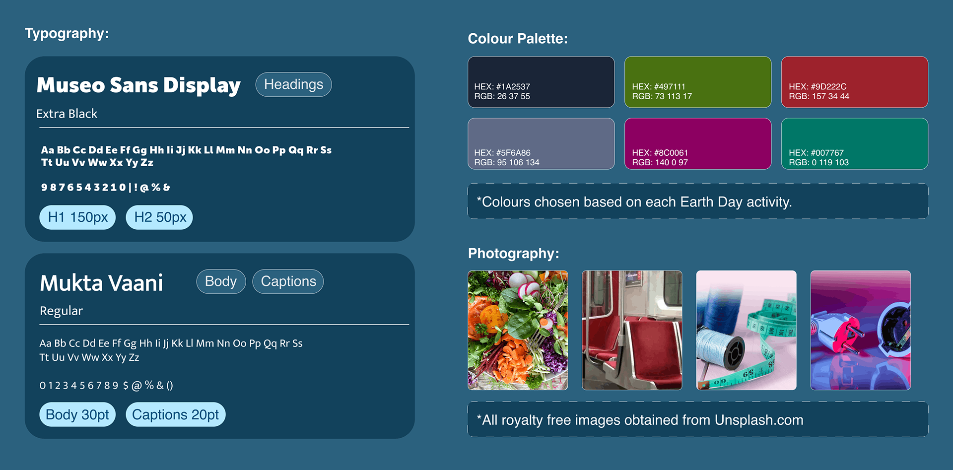 Style guide for earth day posts