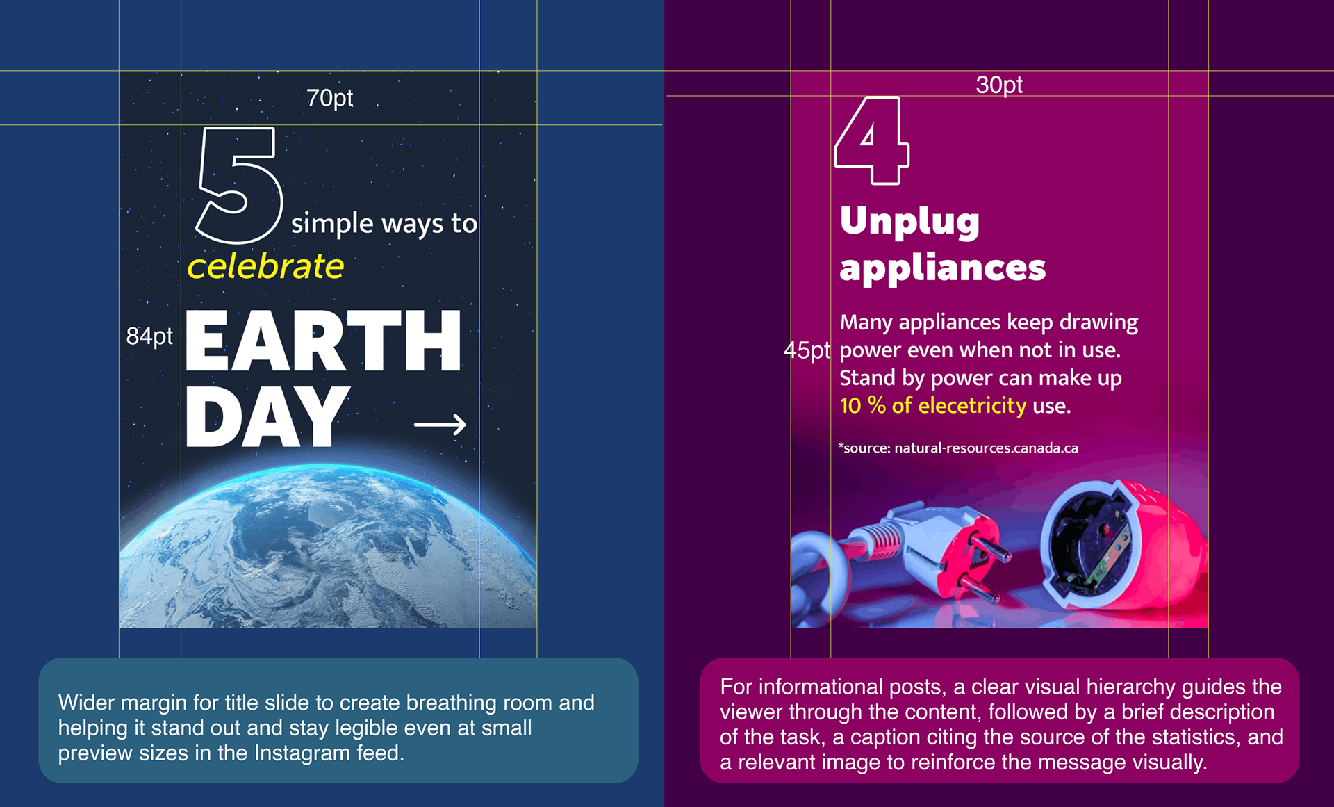 Earth Day post margins
