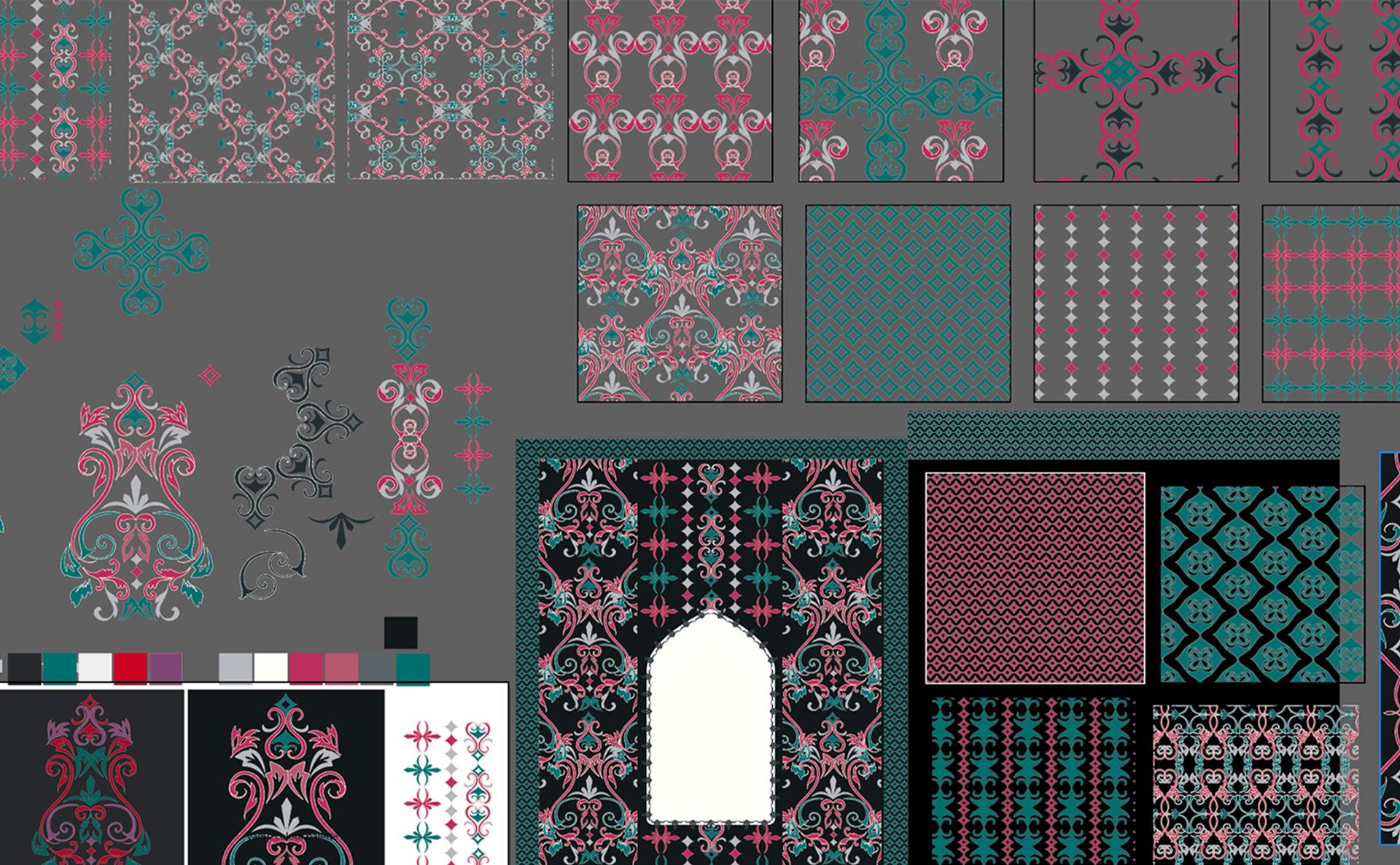 Vamp Romantic motif and pattern development