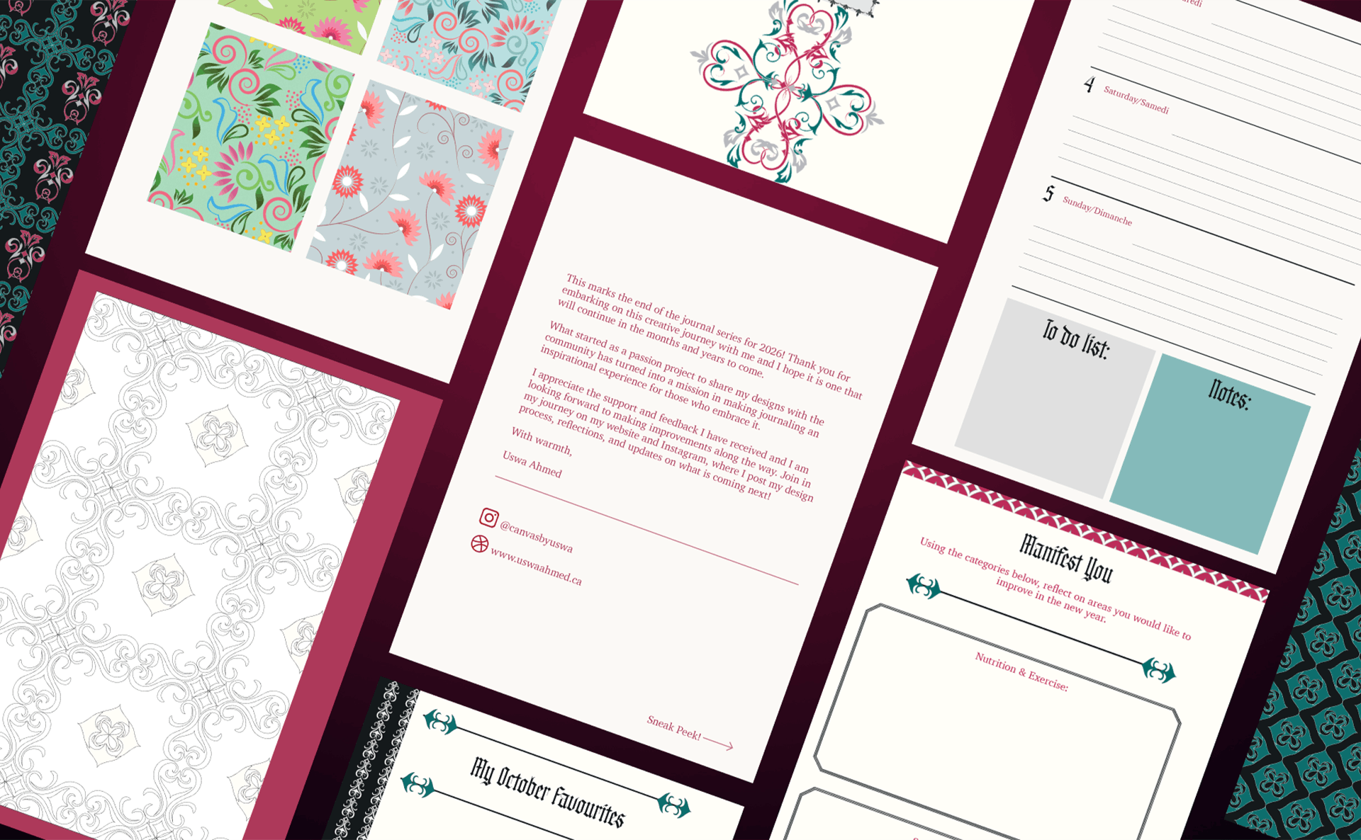 Vamp Romantic journal layout