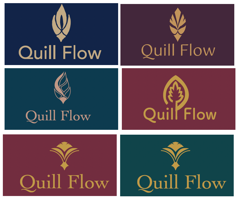 Wordmark and symbol colour schemes