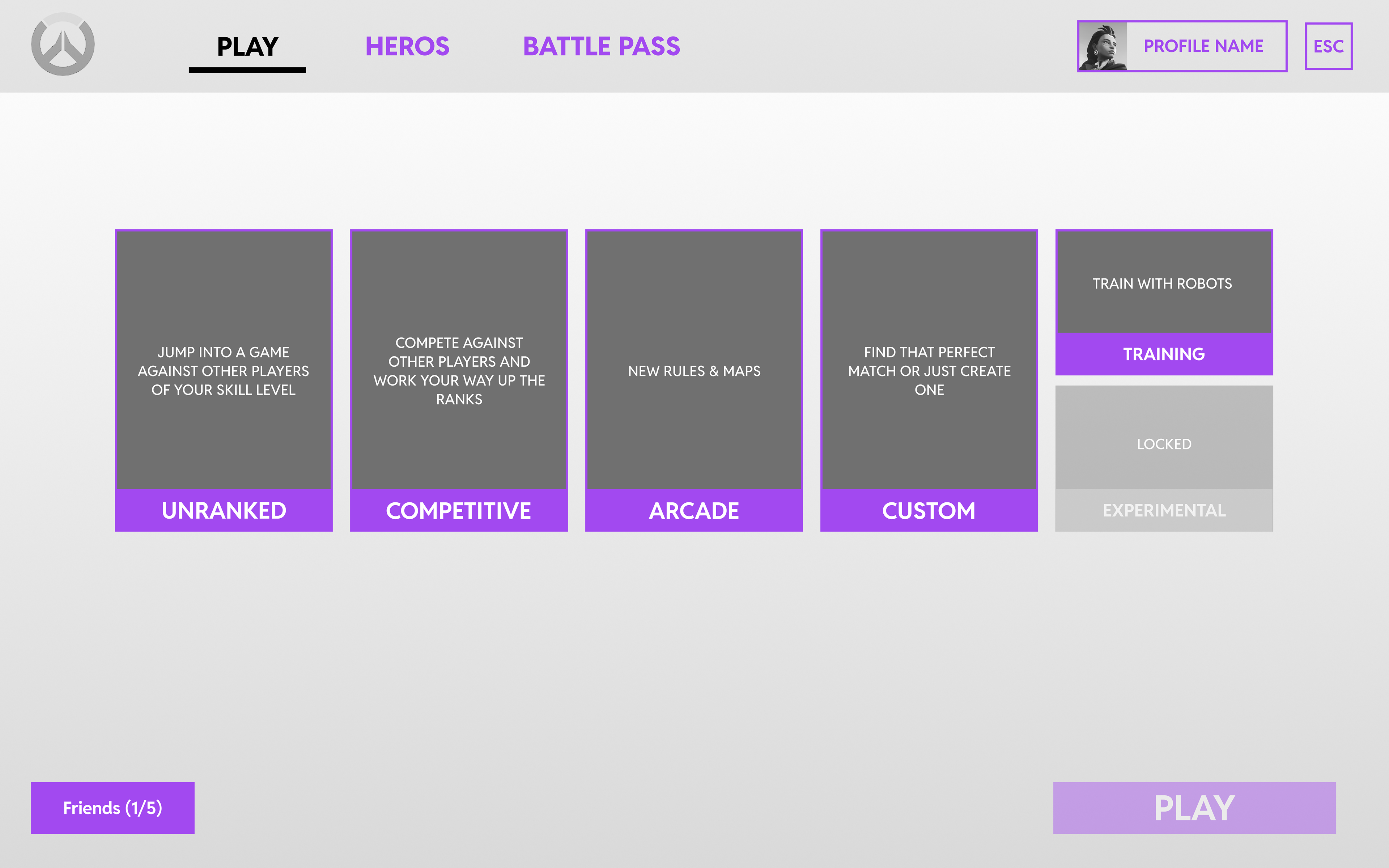 Home Screen - Gamelist Selection