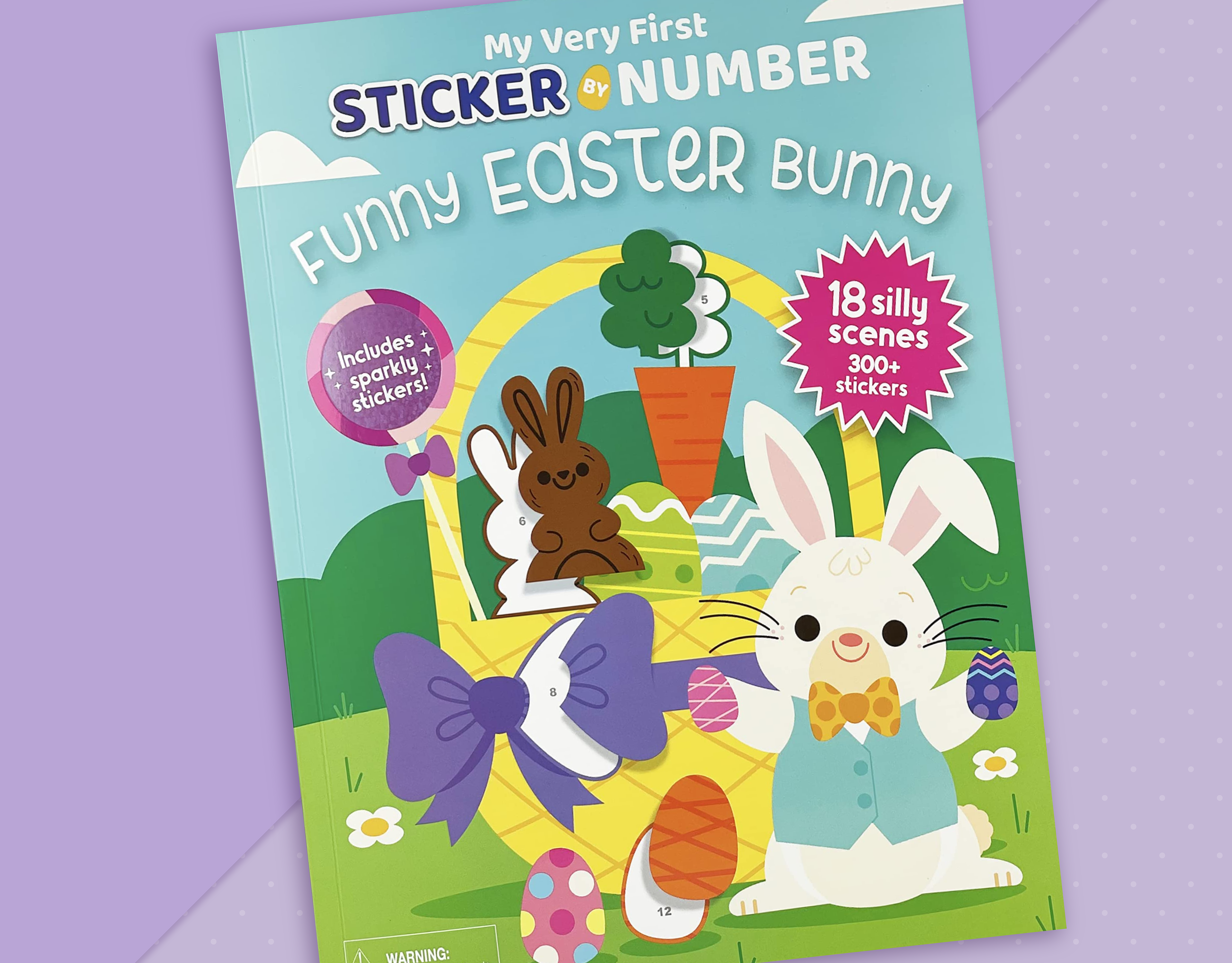 My Very First Sticker by Number: Funny Bunny Easter - Wit & Whimsy