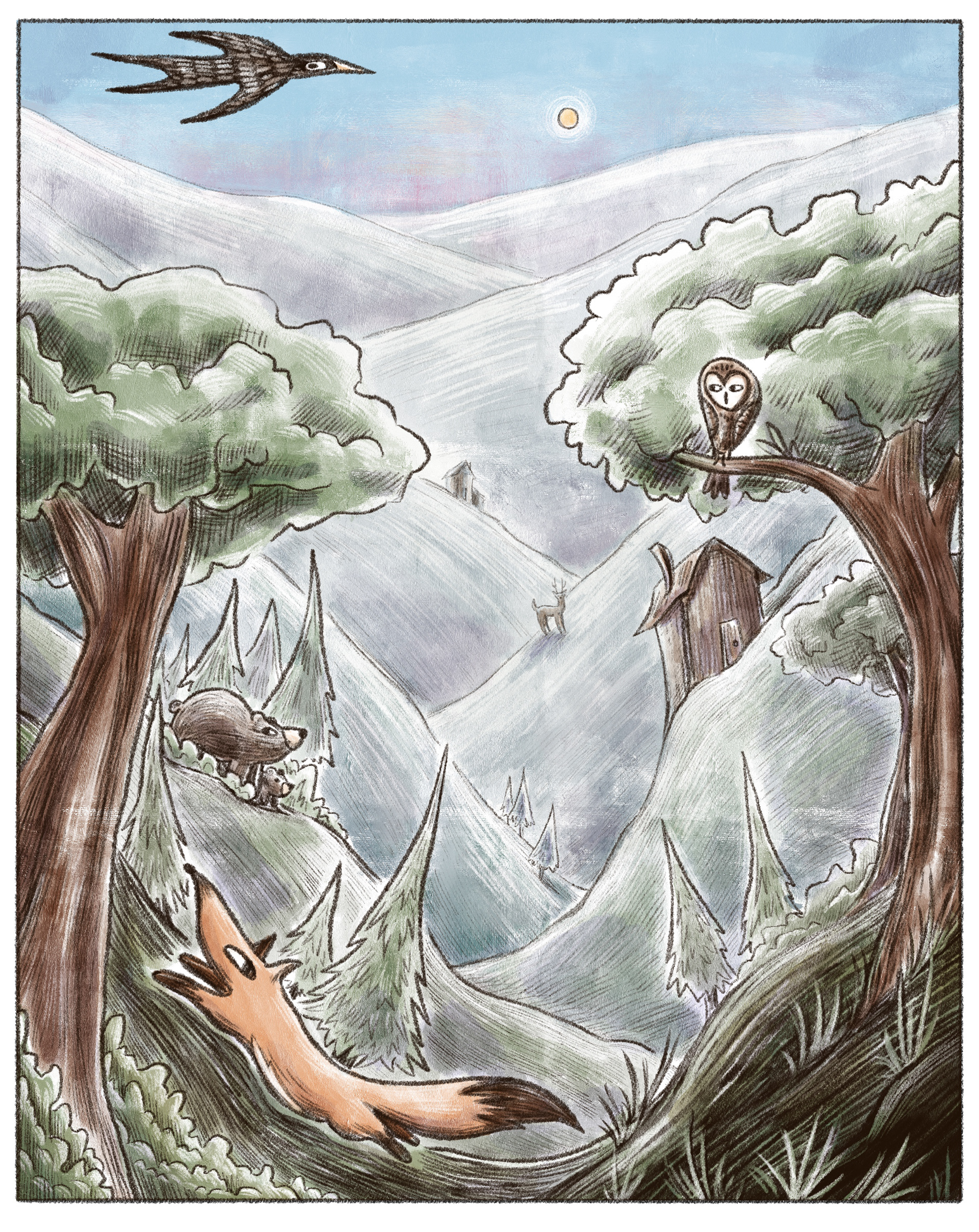 Smoky Mountains Scene