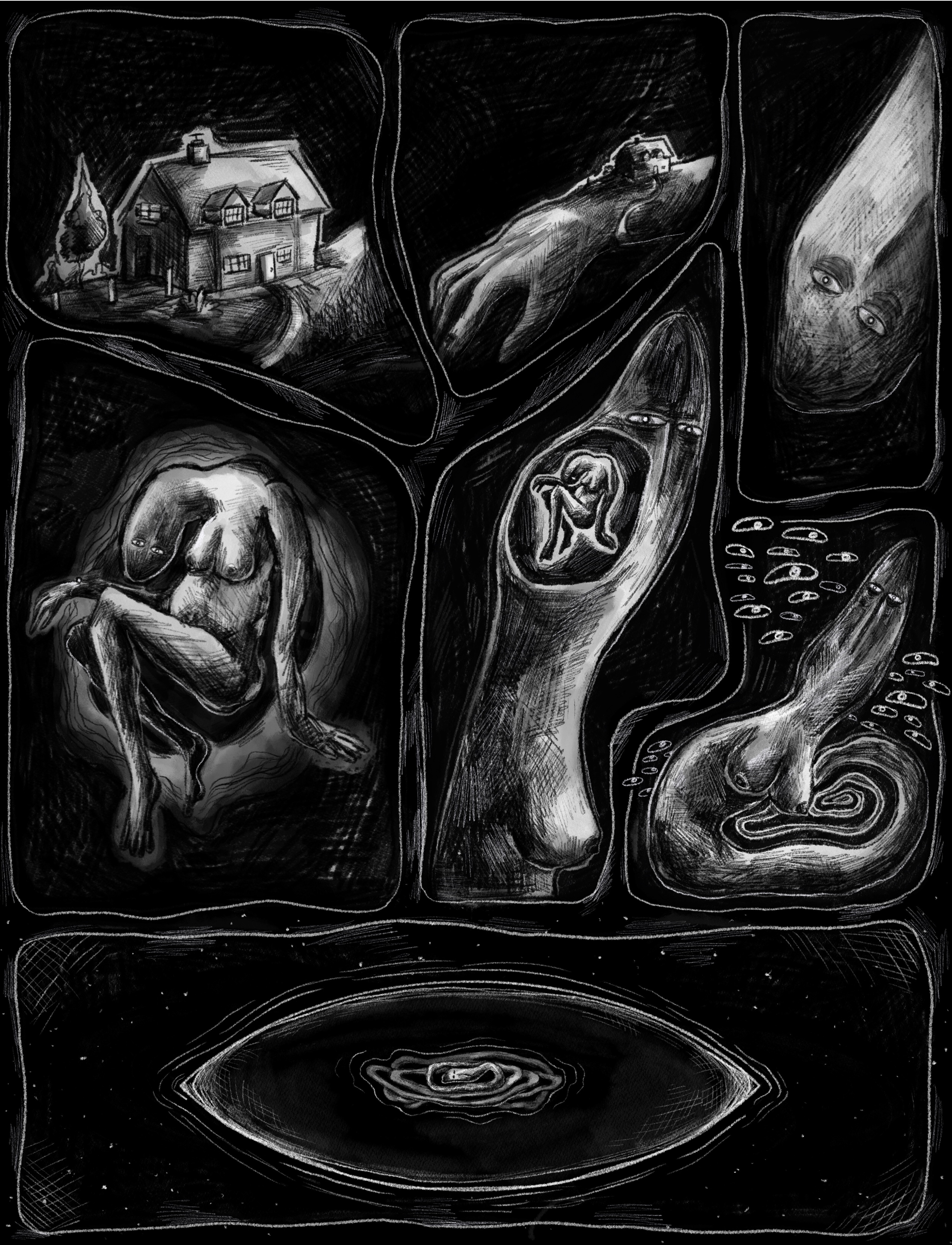 "LODGINGS" 11 x 14 in