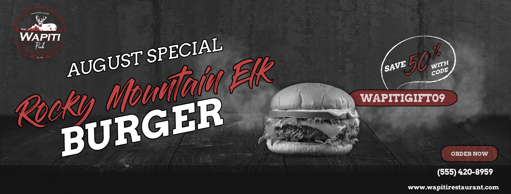 The Wapiti Pub- Facebook Marketing Banner