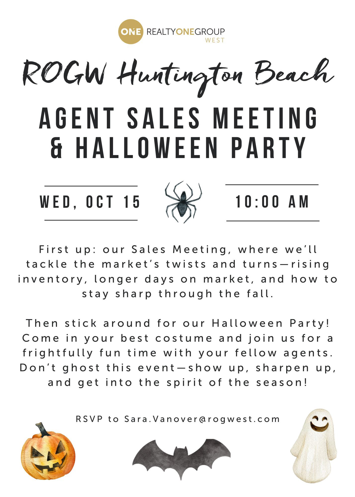 Realty One Group- Huntington Beach Office Meeting/Party- Flyer