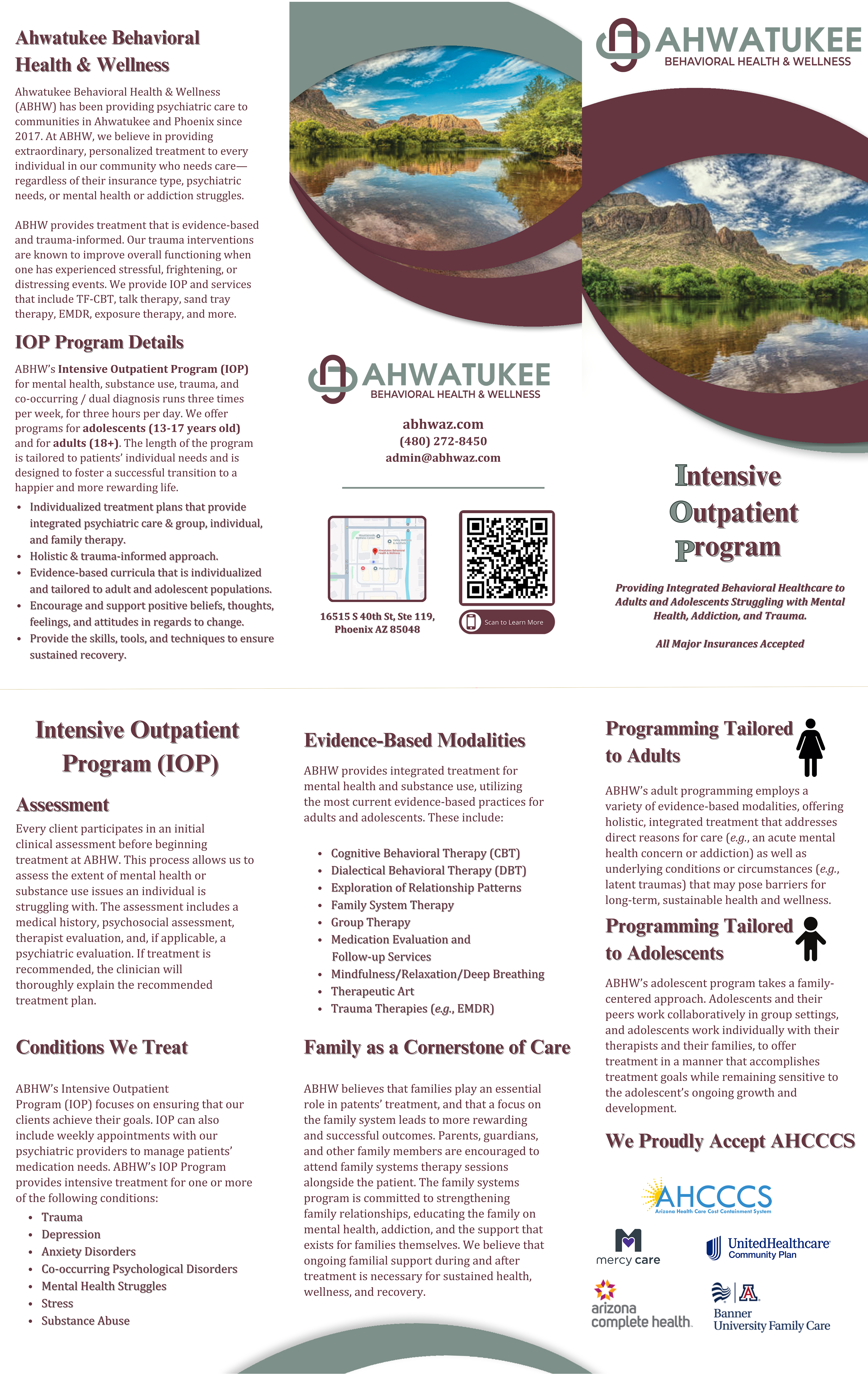 Arizona- Ahwatukee Behavorial Health Arizona- TMS Brochure