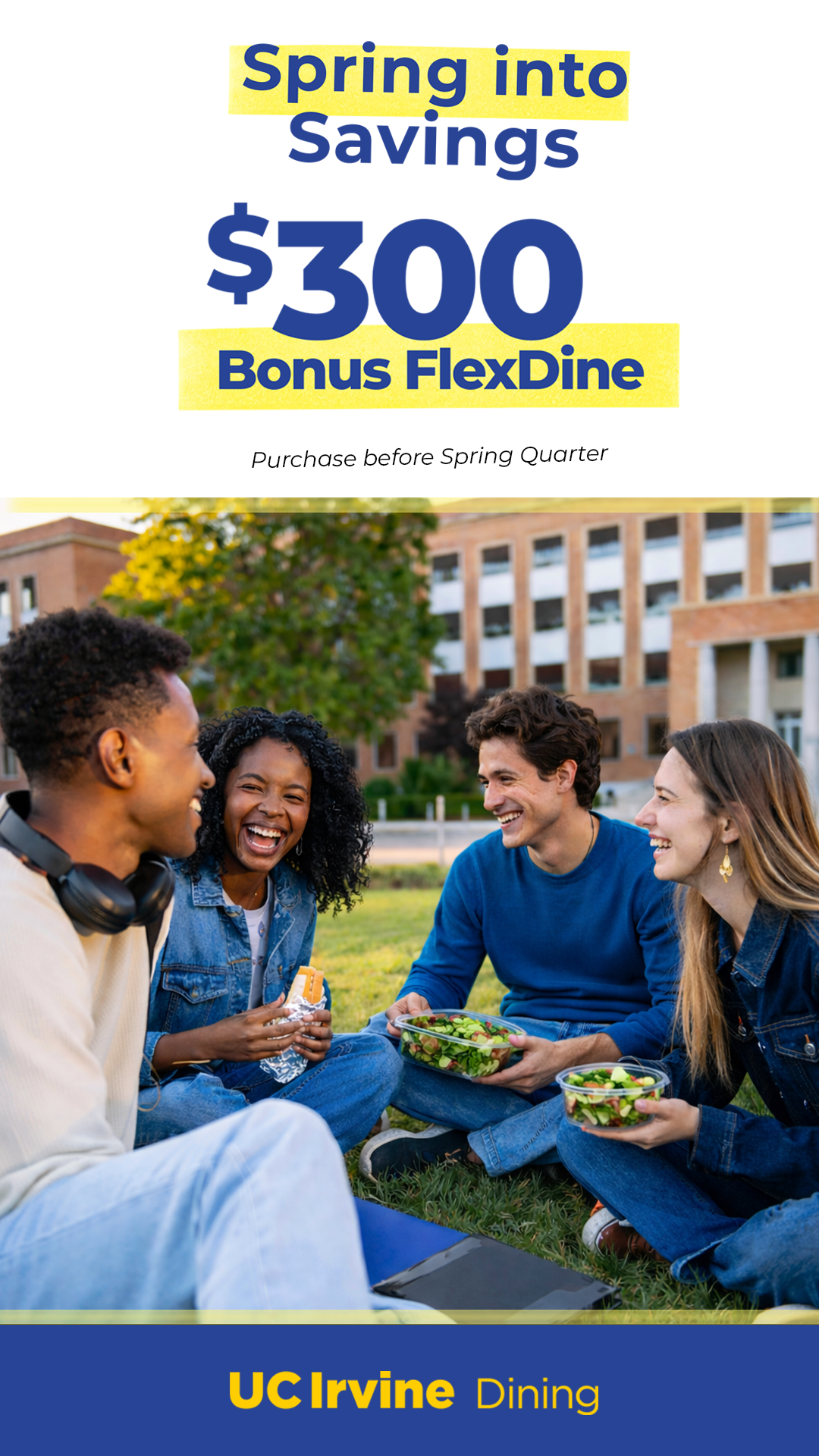 UCI Dining- Spring Into Savings- Instagram Story