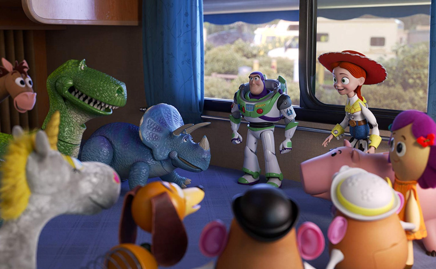 Key Movie Moment Inspiration - rv interior with gang