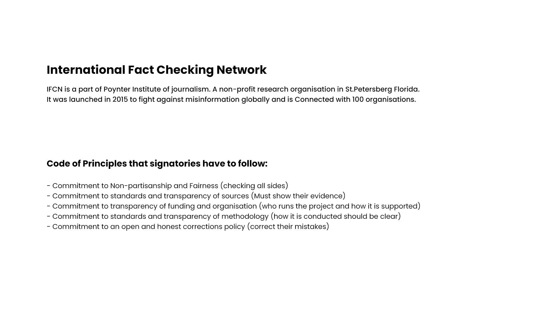 Info on IFCN