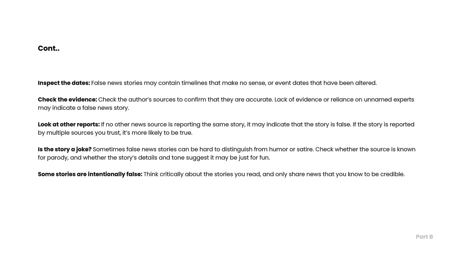 Tips for tackling misinformation 2
