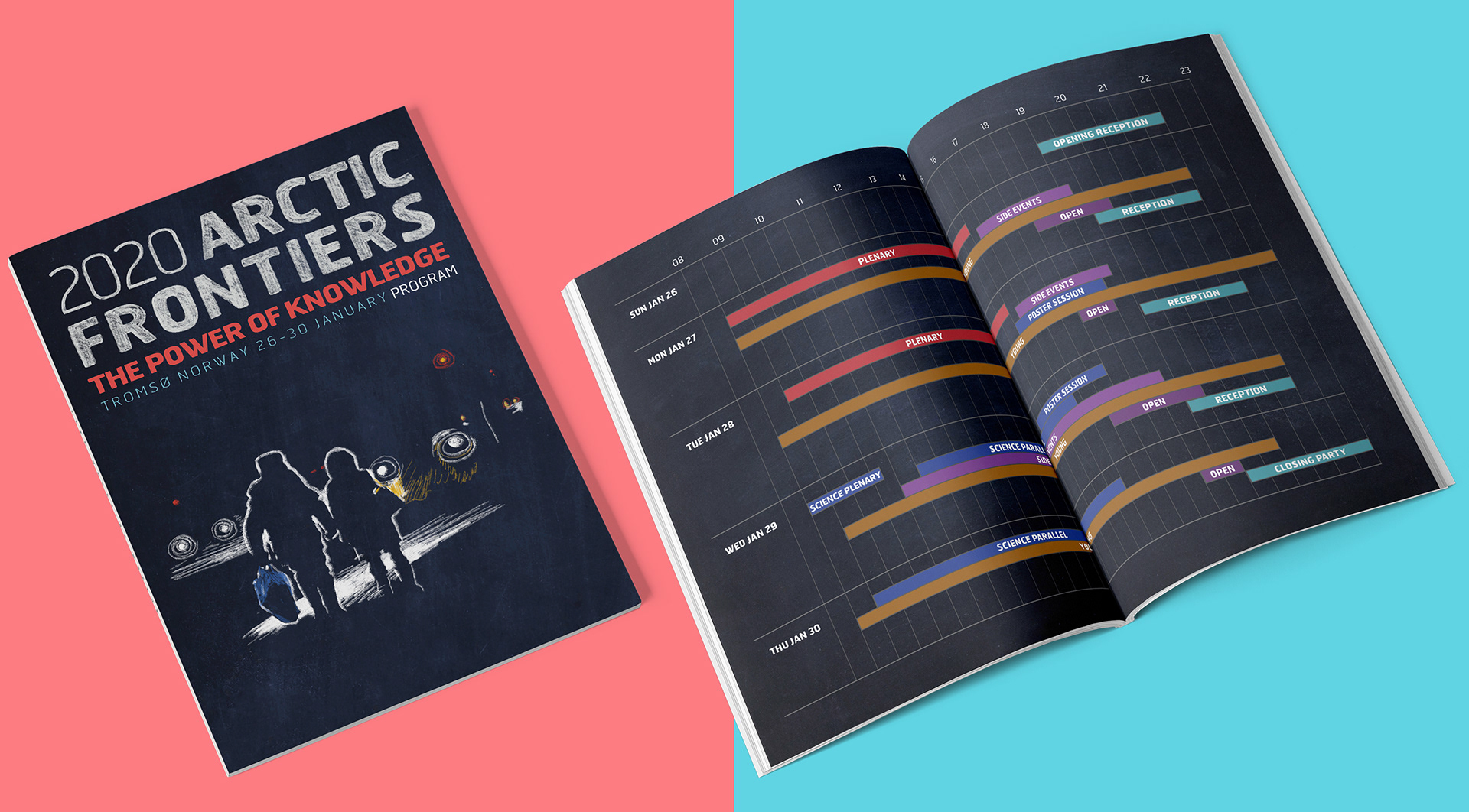 Mockup of magazines.