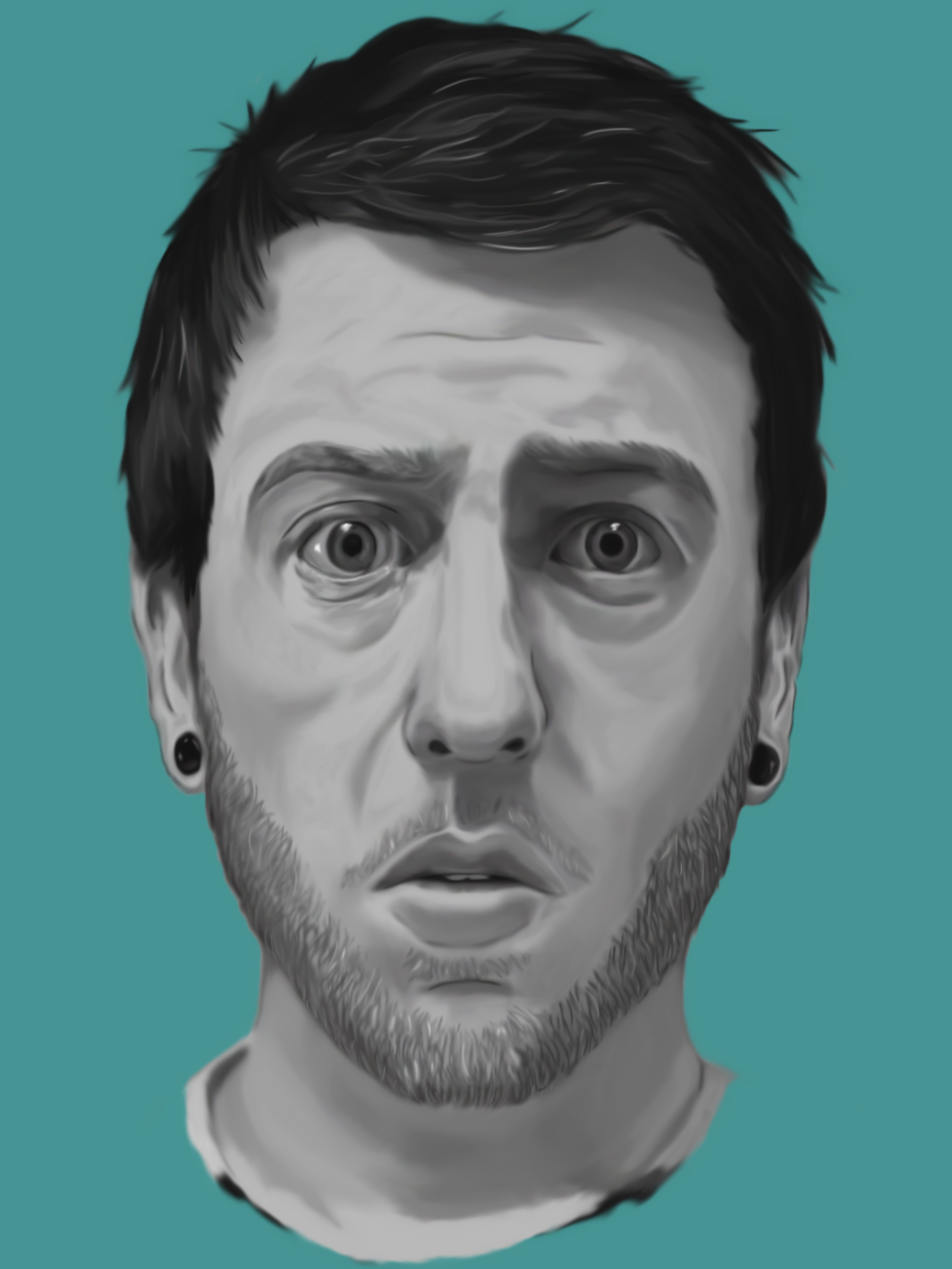 A Self Portrait; (Photoshop), 2017