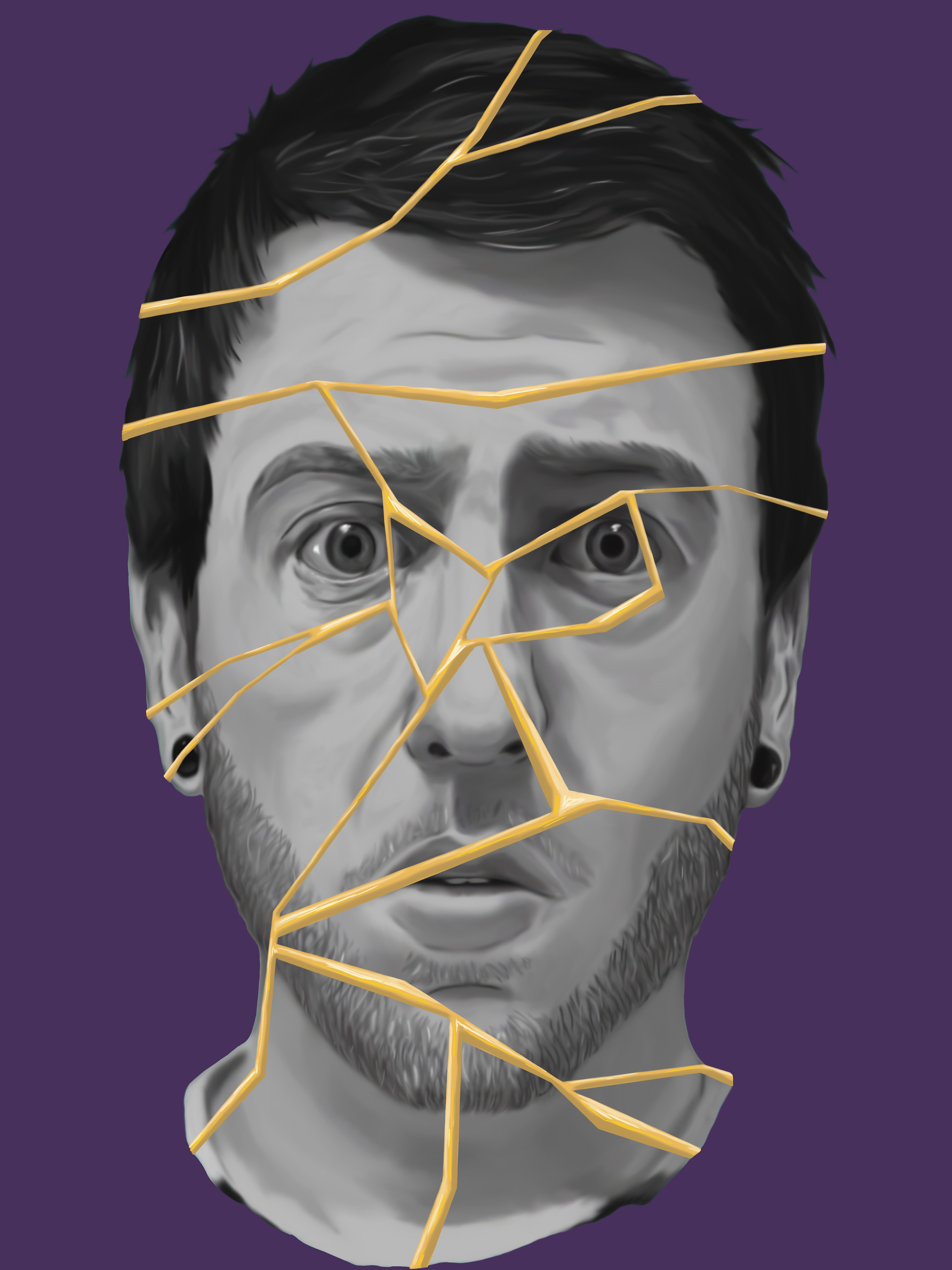 Kintsugi - A New Beginning; (Photoshop), 2022