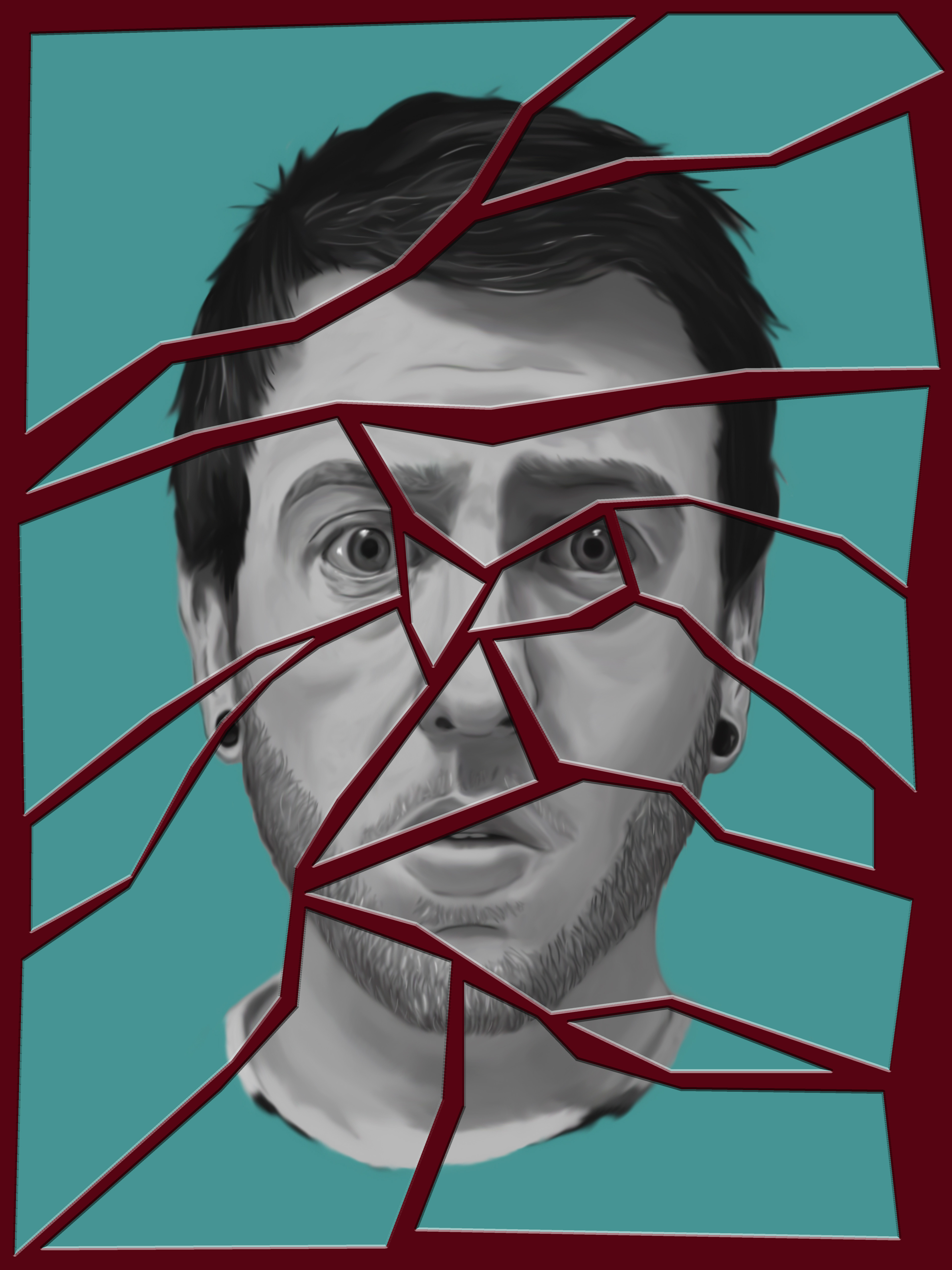 A Shattered Self; (Photoshop), 2017