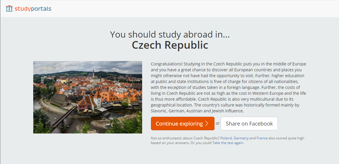 Country Test - Before Redesign