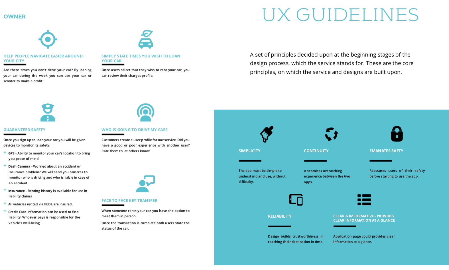 PEDL - Design Solution Technical Details continued & UX Guidelines