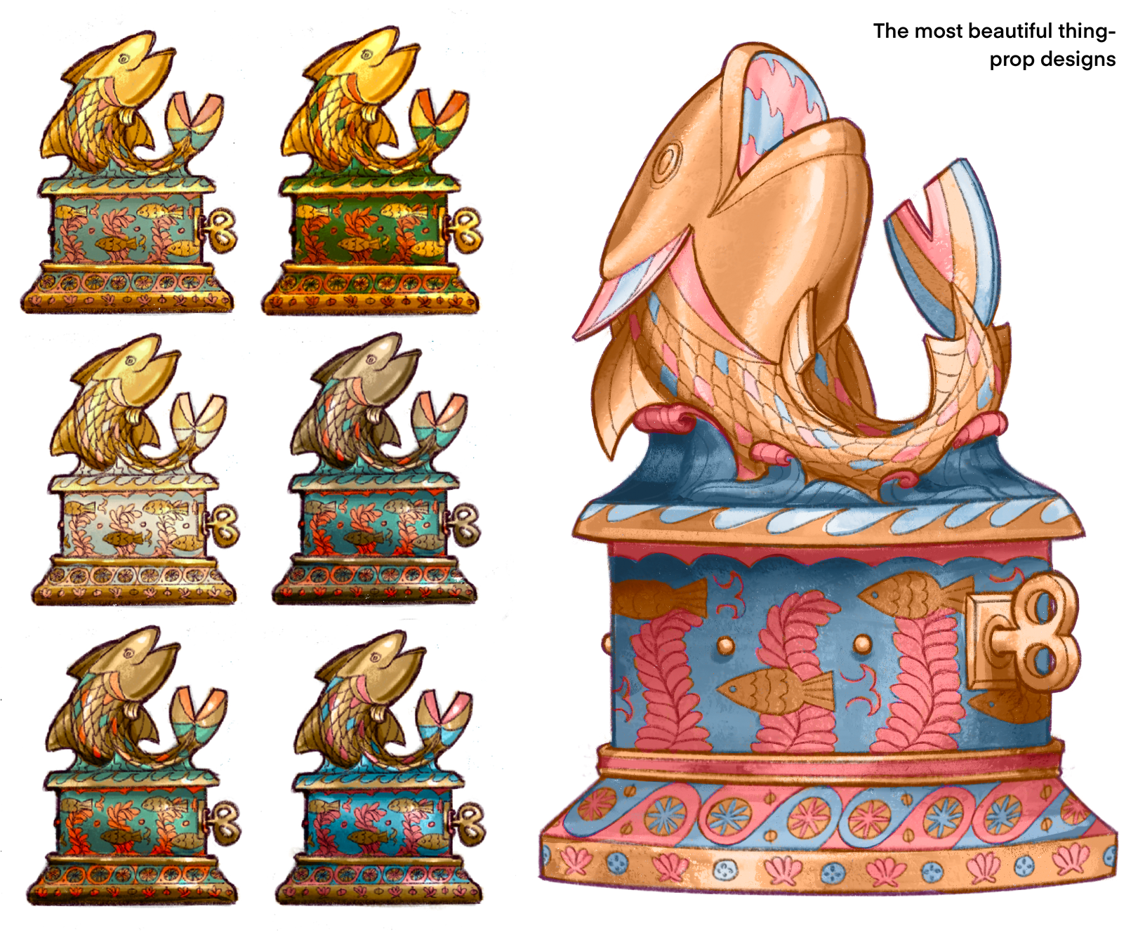"The Most Beautiful Thing" - Final Prop Design Colorways