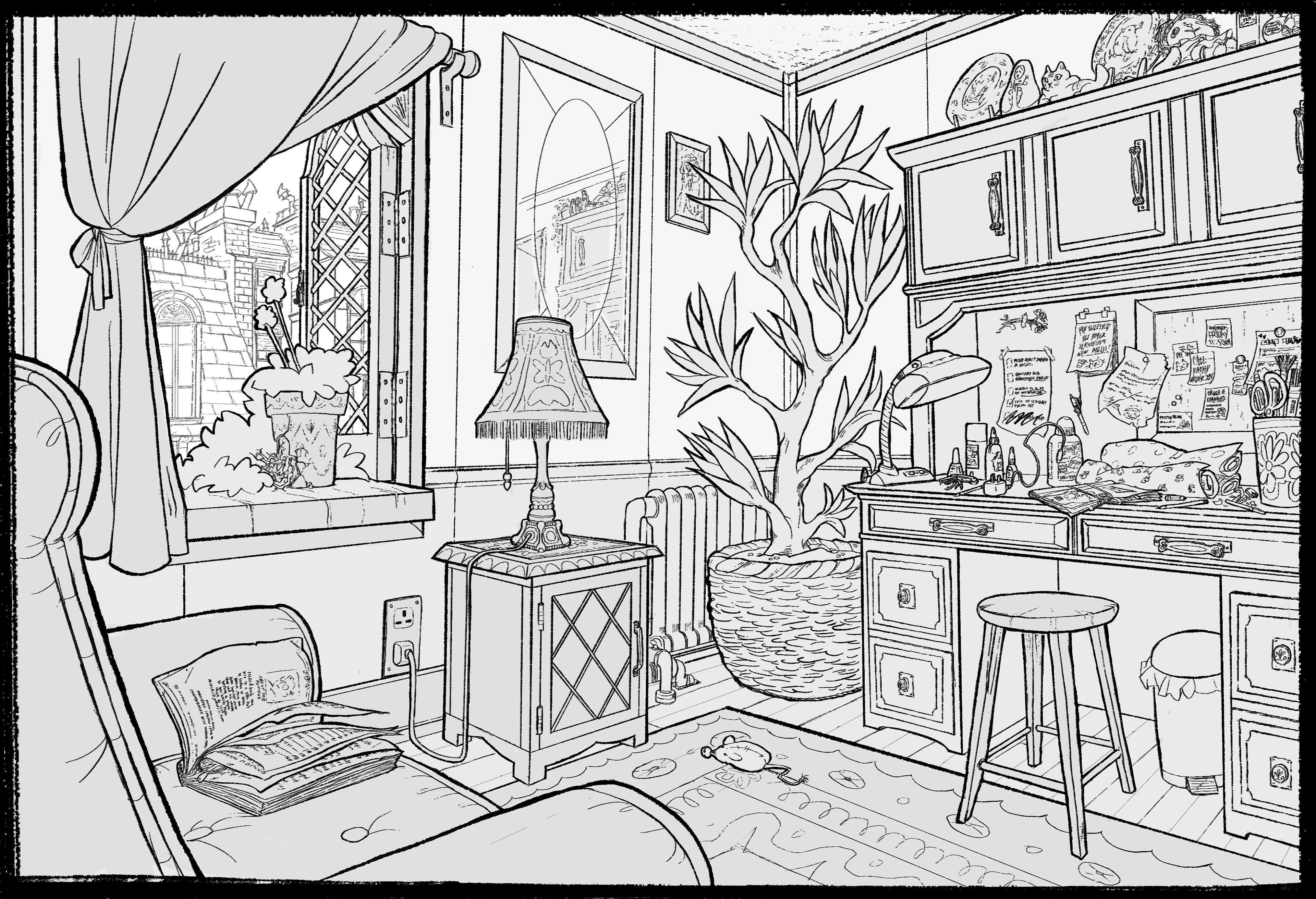 Sappho's Violets Flat Interior