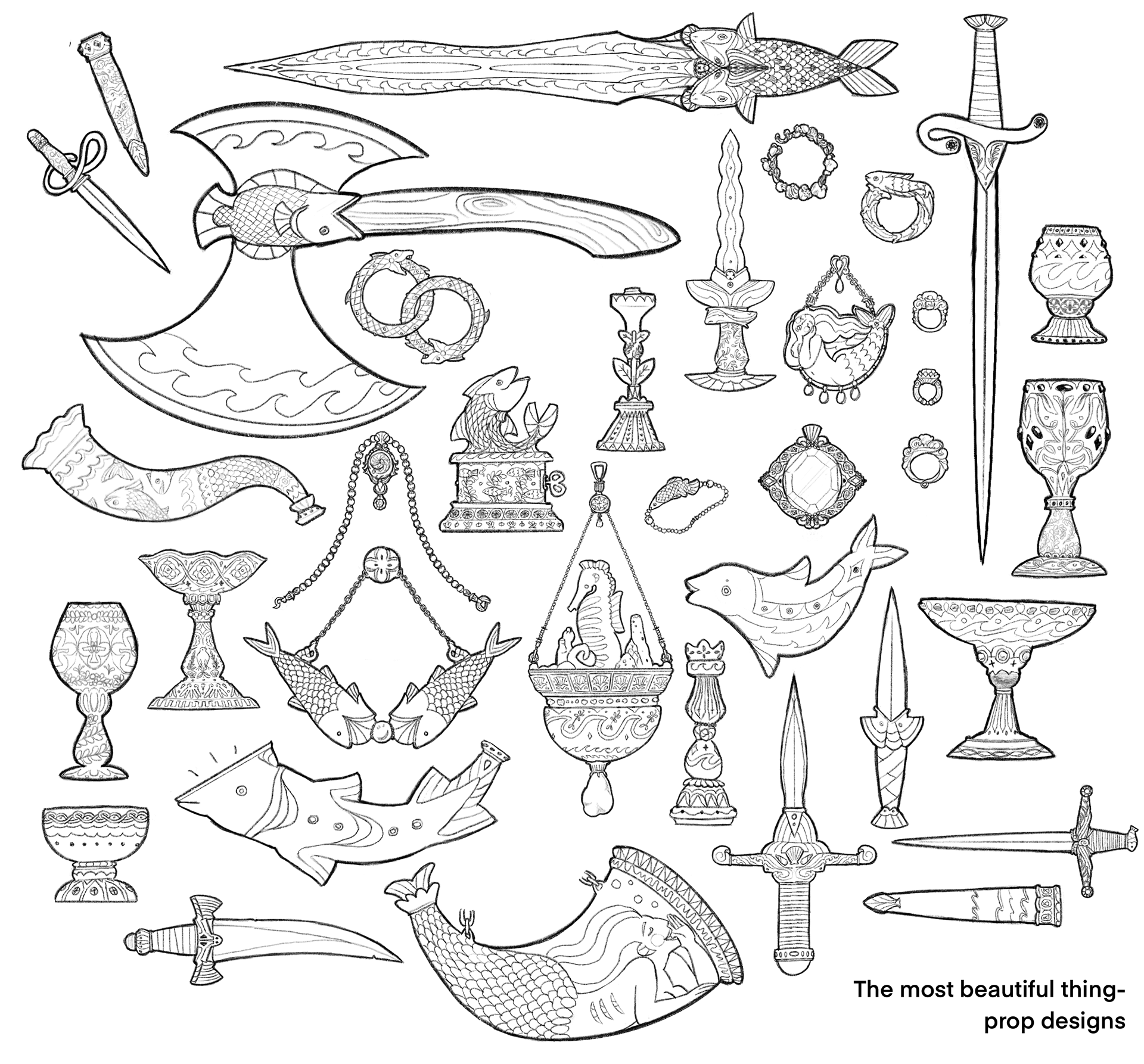 "The Most Beautiful Thing" - Prop Design Ideations