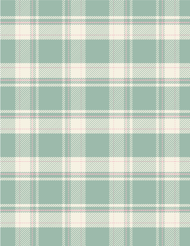 Frosted Rose Plaid