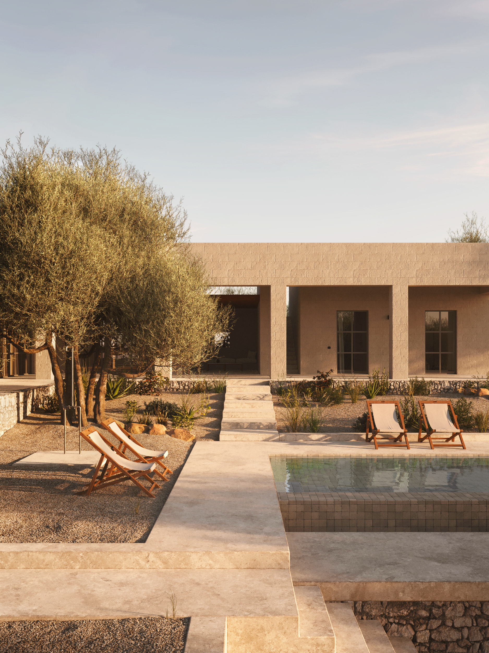 Casa Maiora - Puglia, Italy_Renders inspired by Studio Andrew Trotter and Salva López Photography
