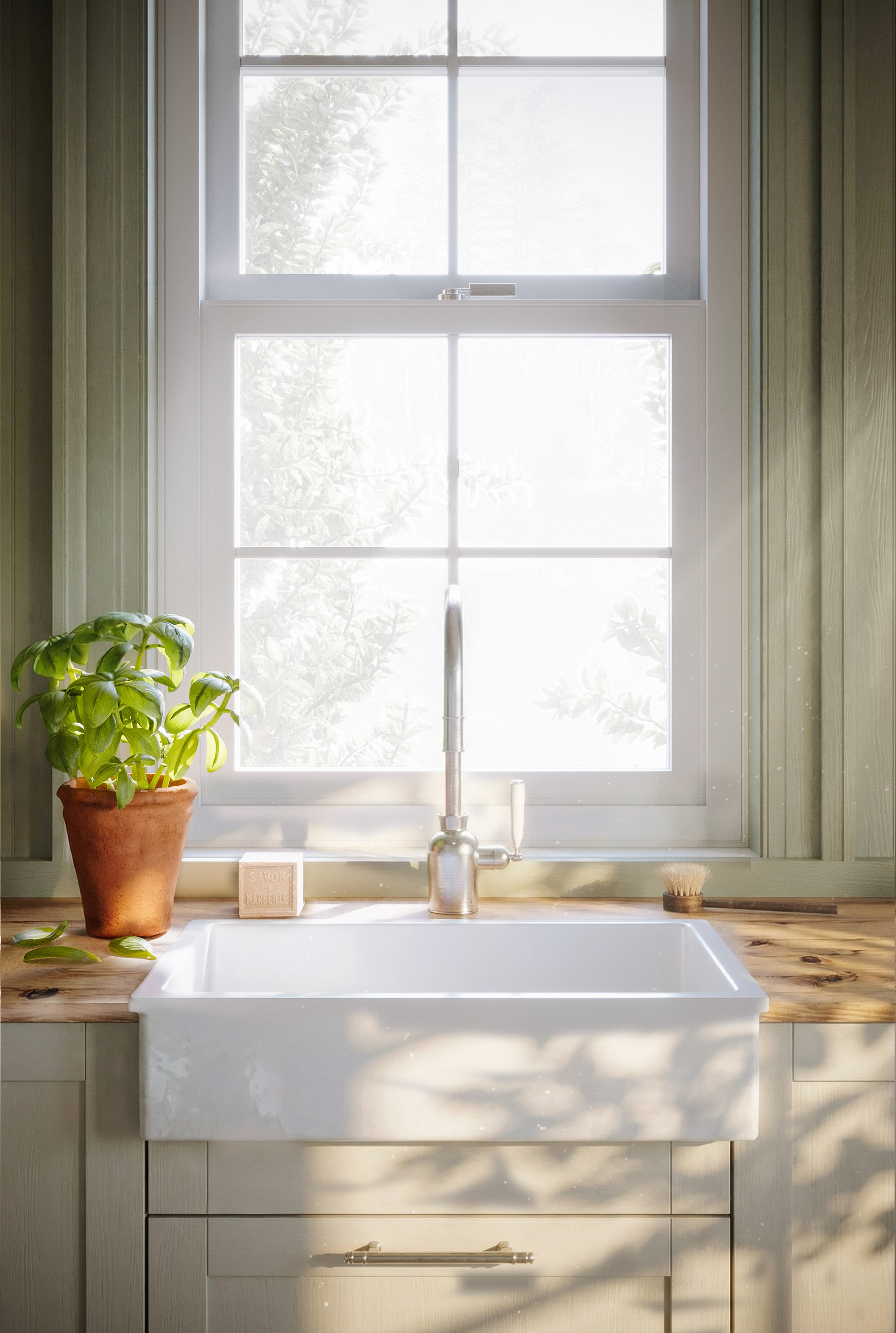 Pastel Cottage Kitchen - Broxburn, Scotland_Private client - Kitchen inspired by IKEA