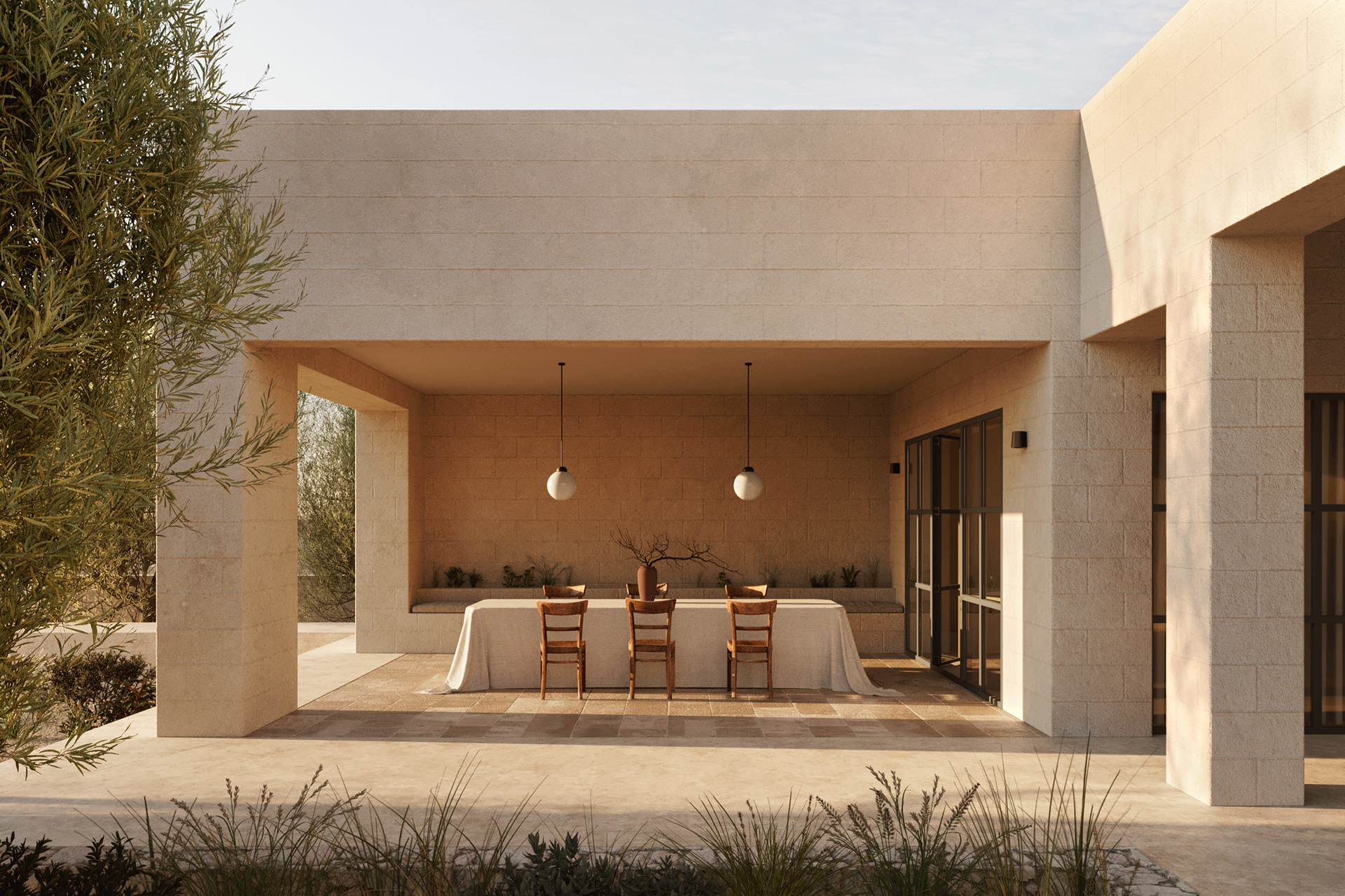 Casa Maiora - Puglia, Italy_Renders inspired by Studio Andrew Trotter and Salva López Photography
