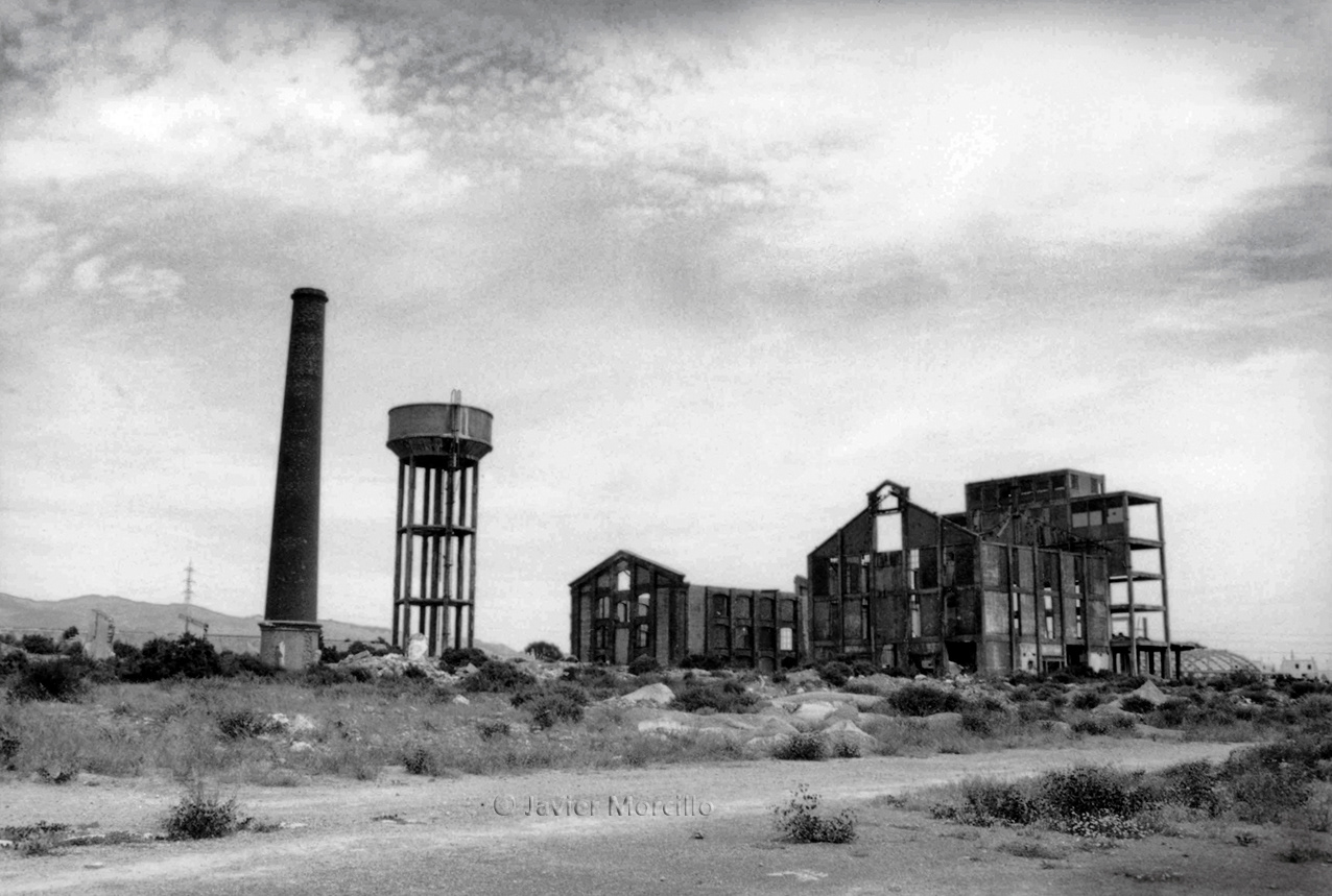 El Ingenio, antigua fábrica de azúcar, demolida, en Almería.