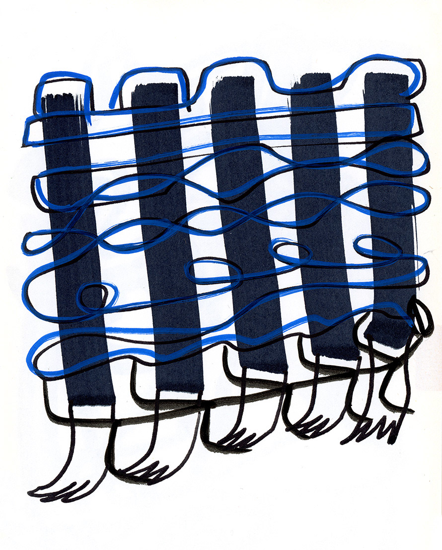 Drawing, ink on paper