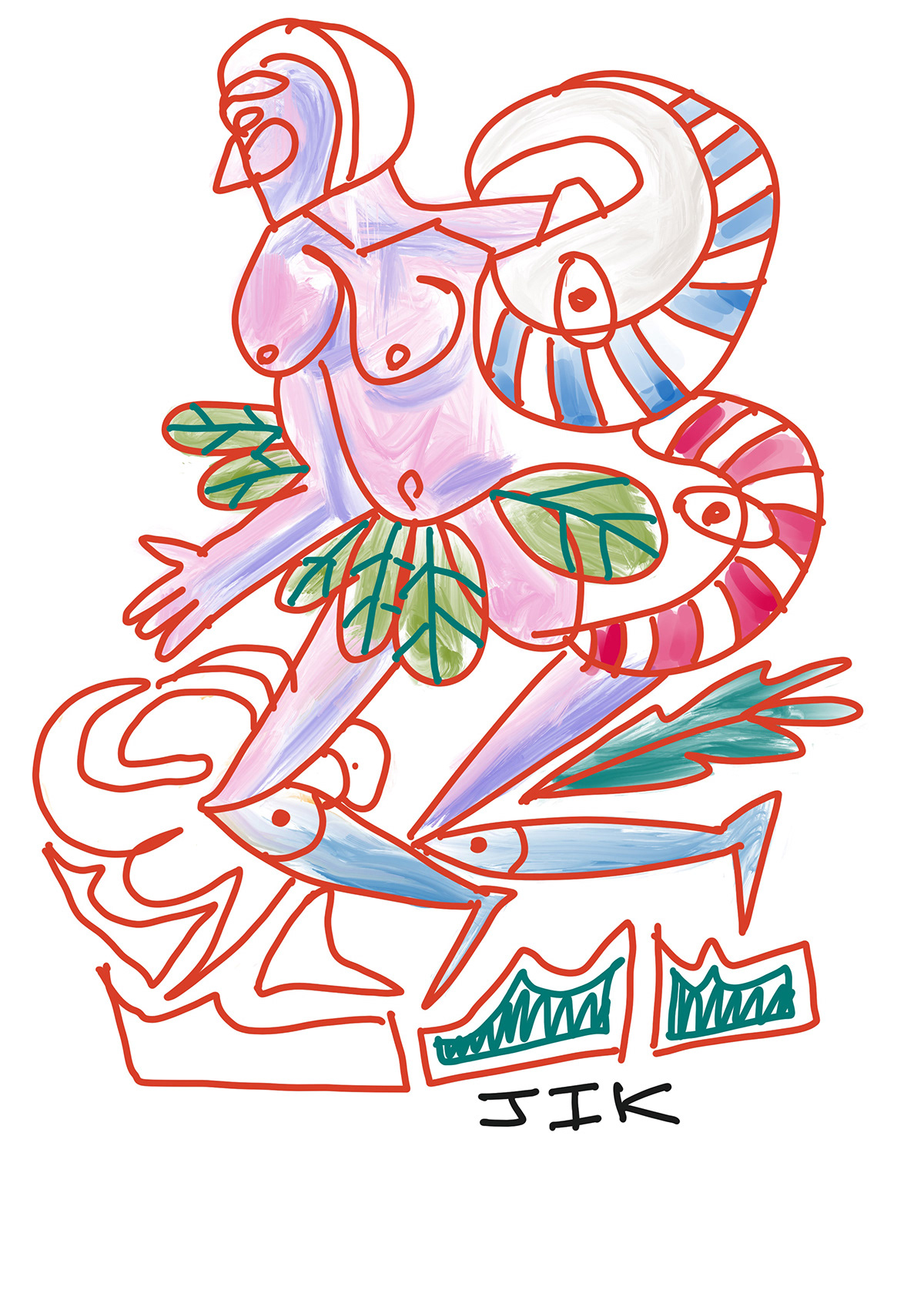 Fishman, iPad Drawing