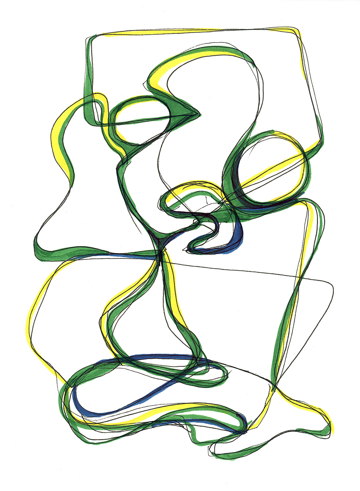 Drawing, ink on paper