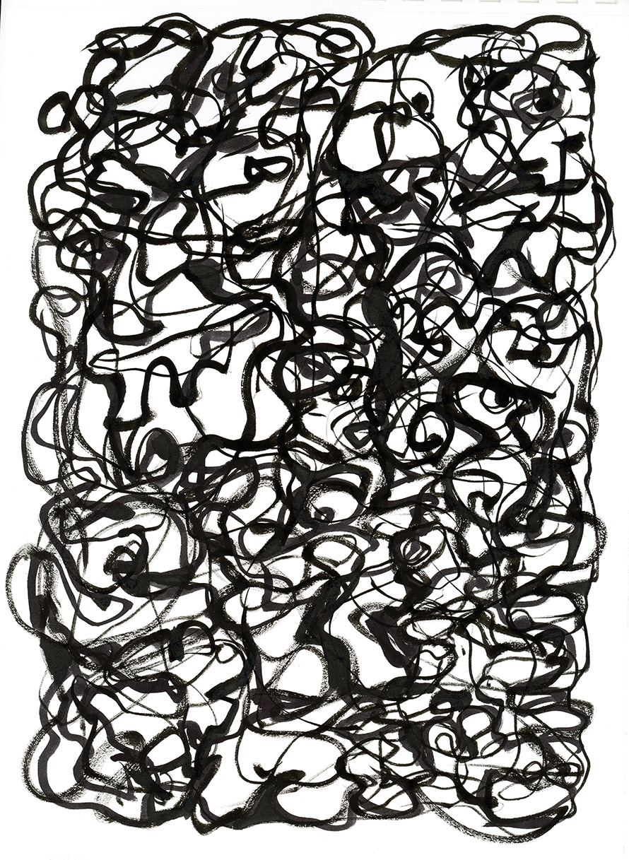 Drawing, ink on paper