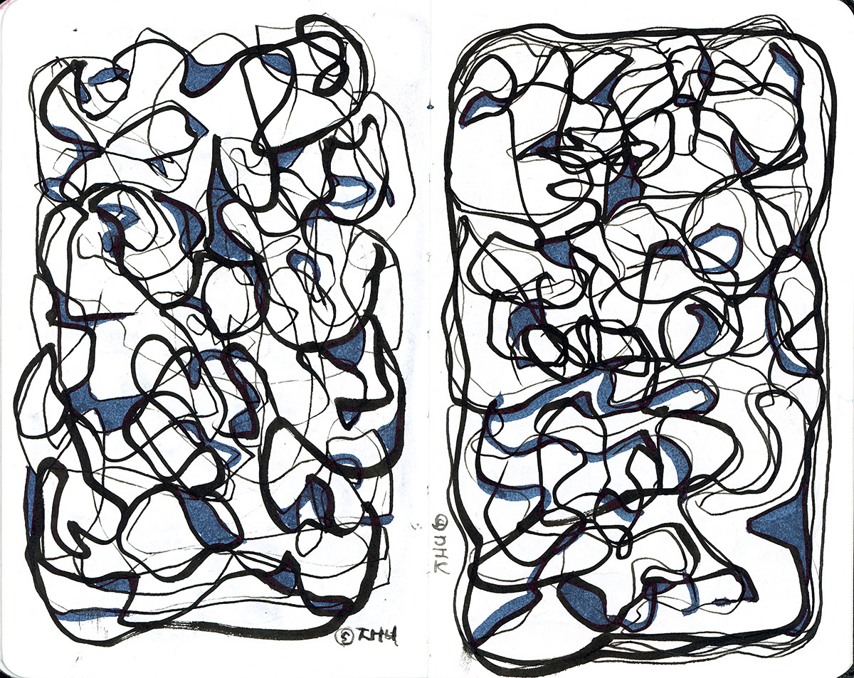 Auto Drawing, Ink on Paper