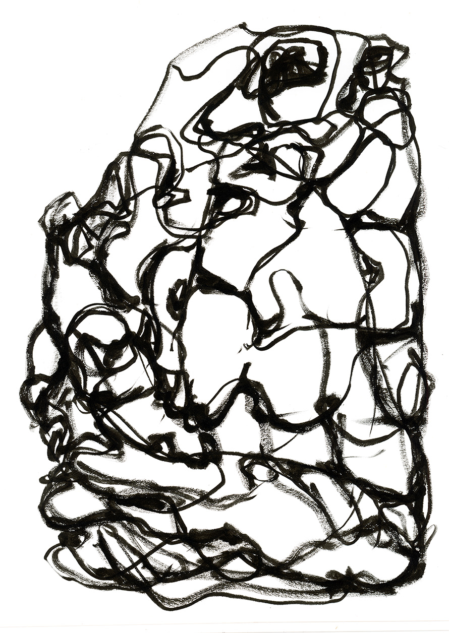 Drawing, ink on paper