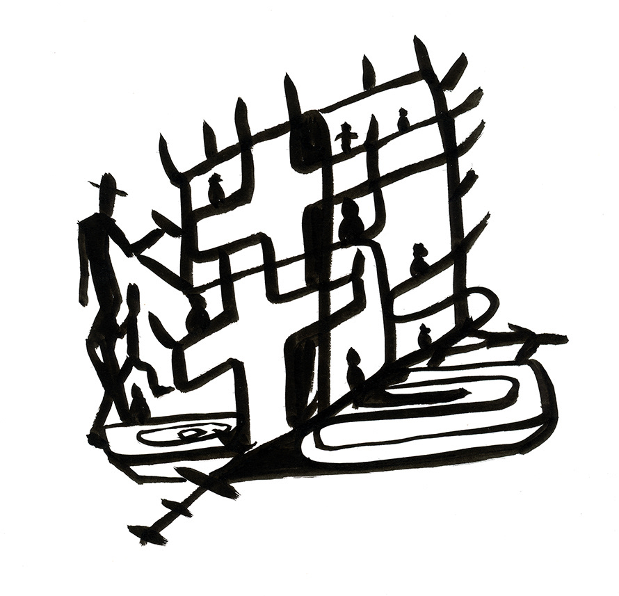 Christian, ink on paper