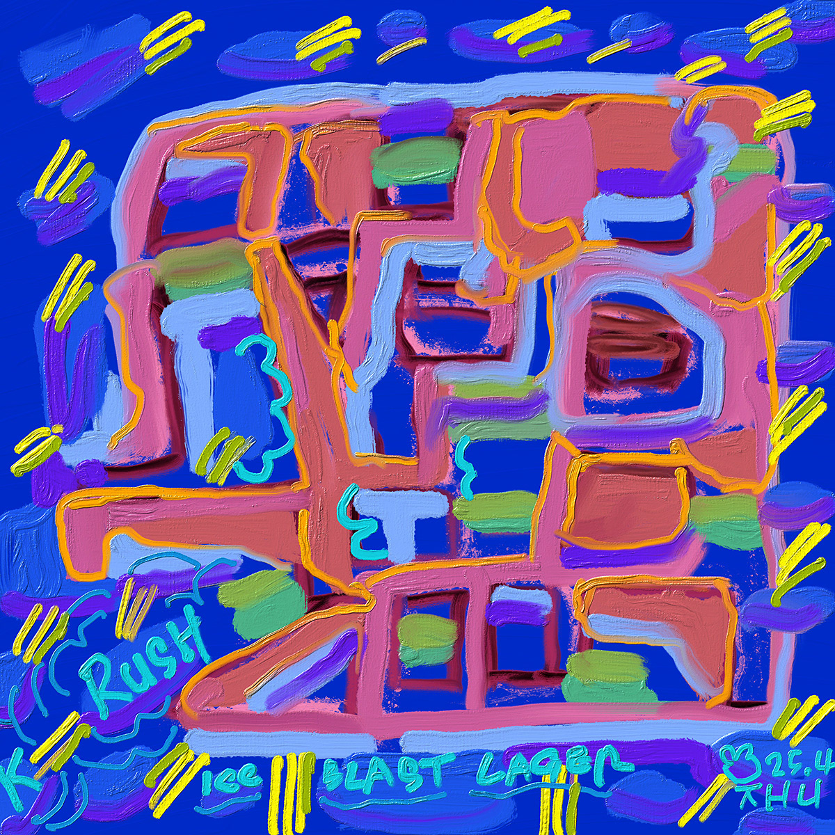 Sweet, Acrylic Paint on Paper