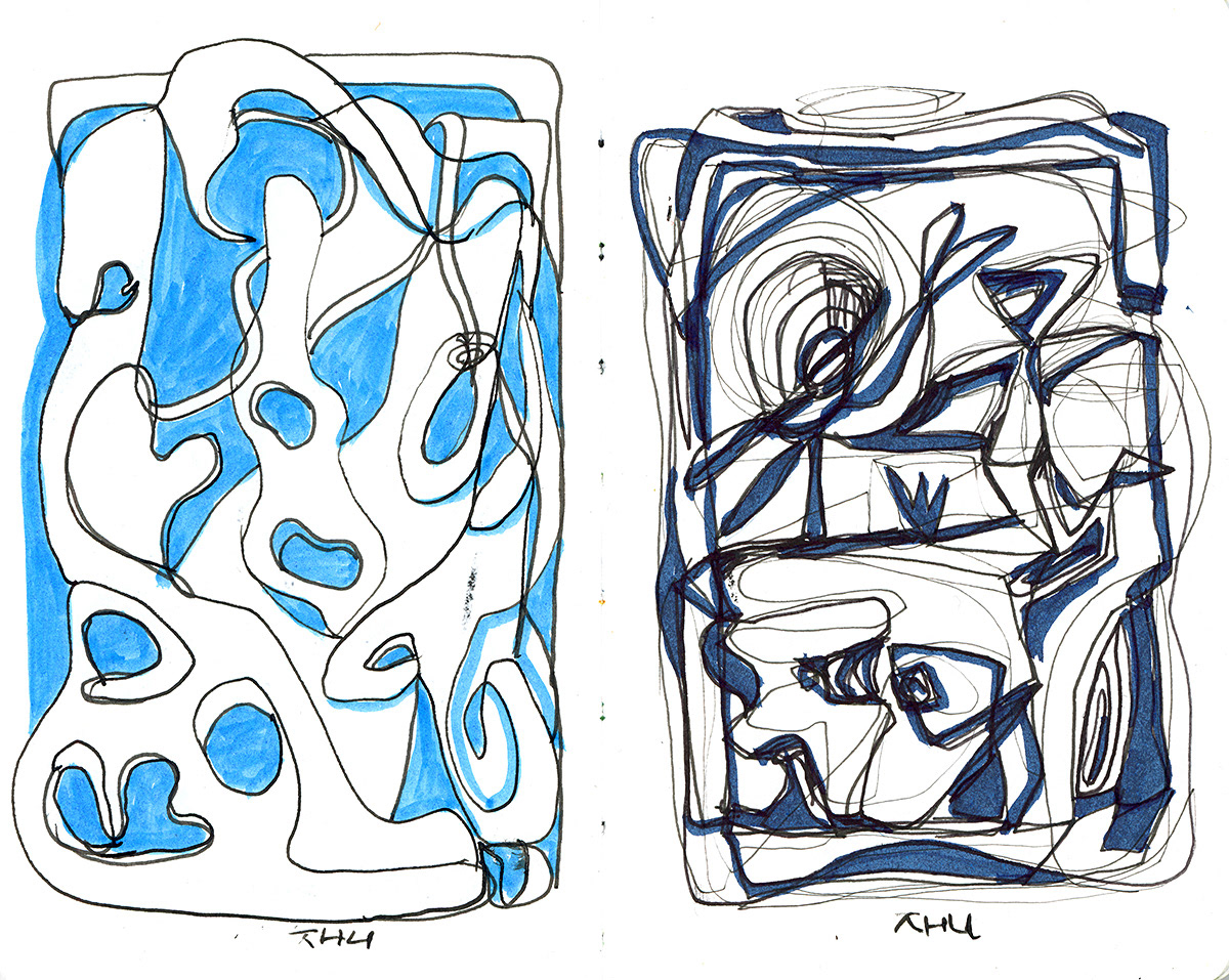 Auto Drawing, Ink on Paper