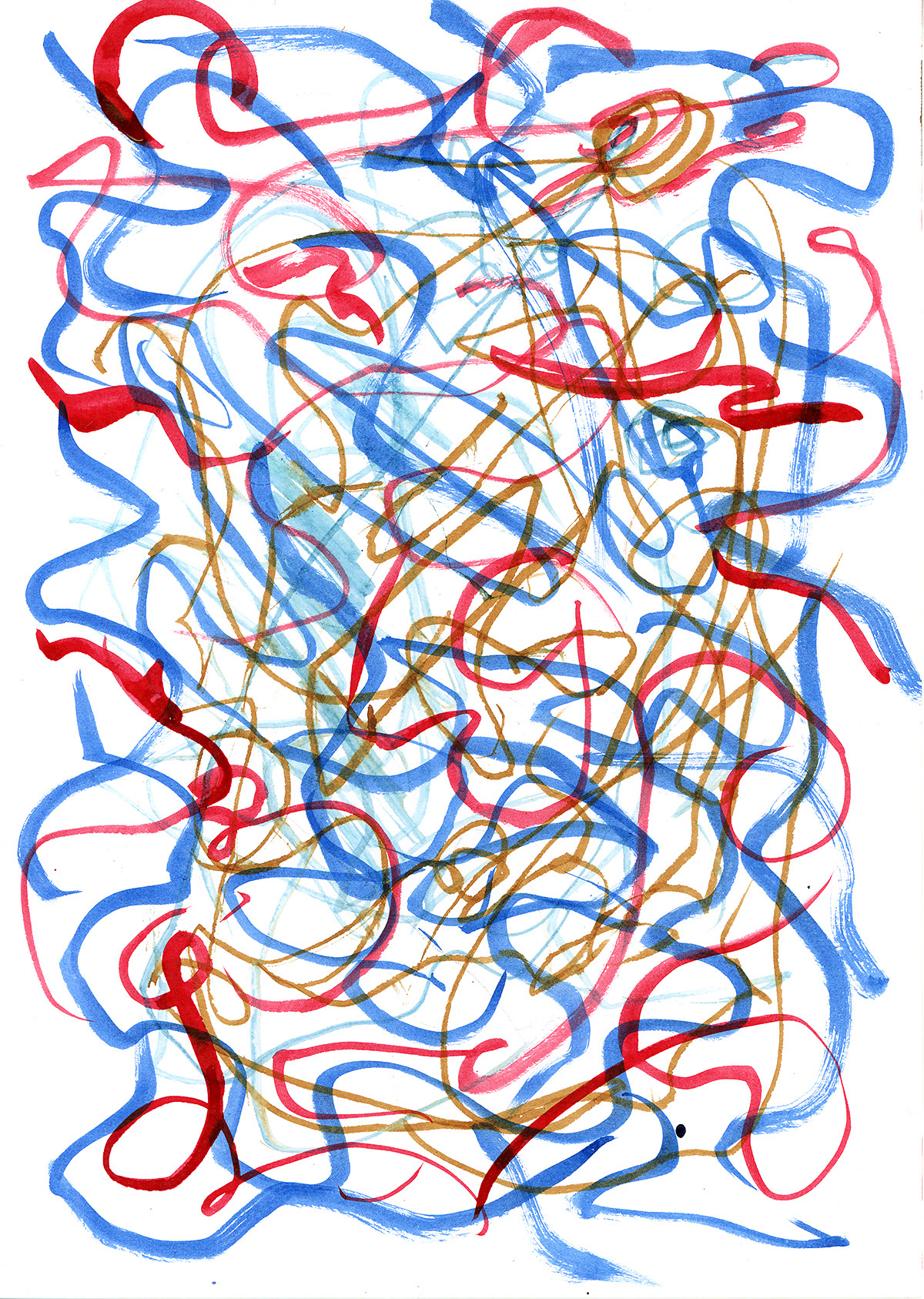 Line, ink on paper