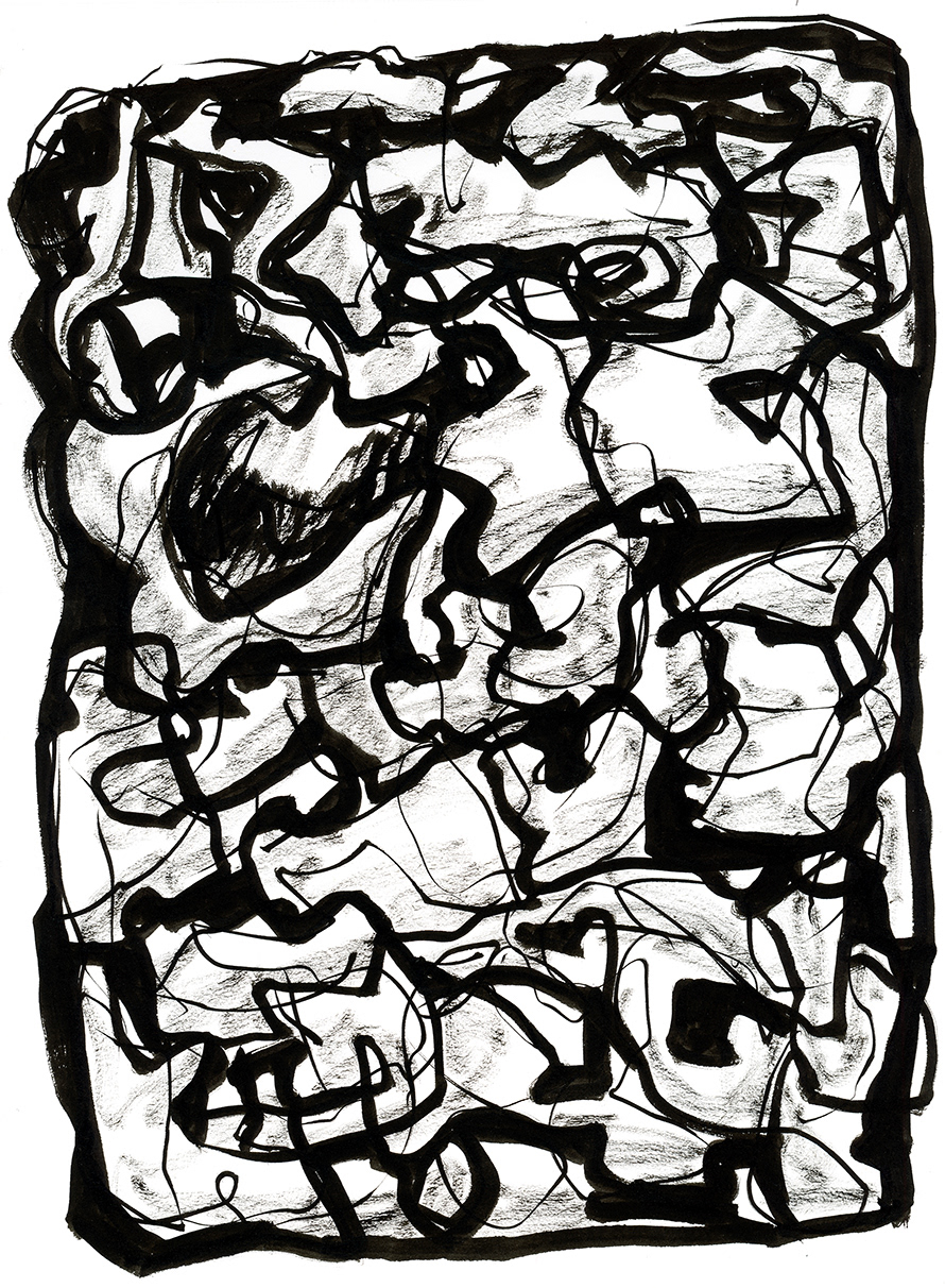 Drawing, ink on paper