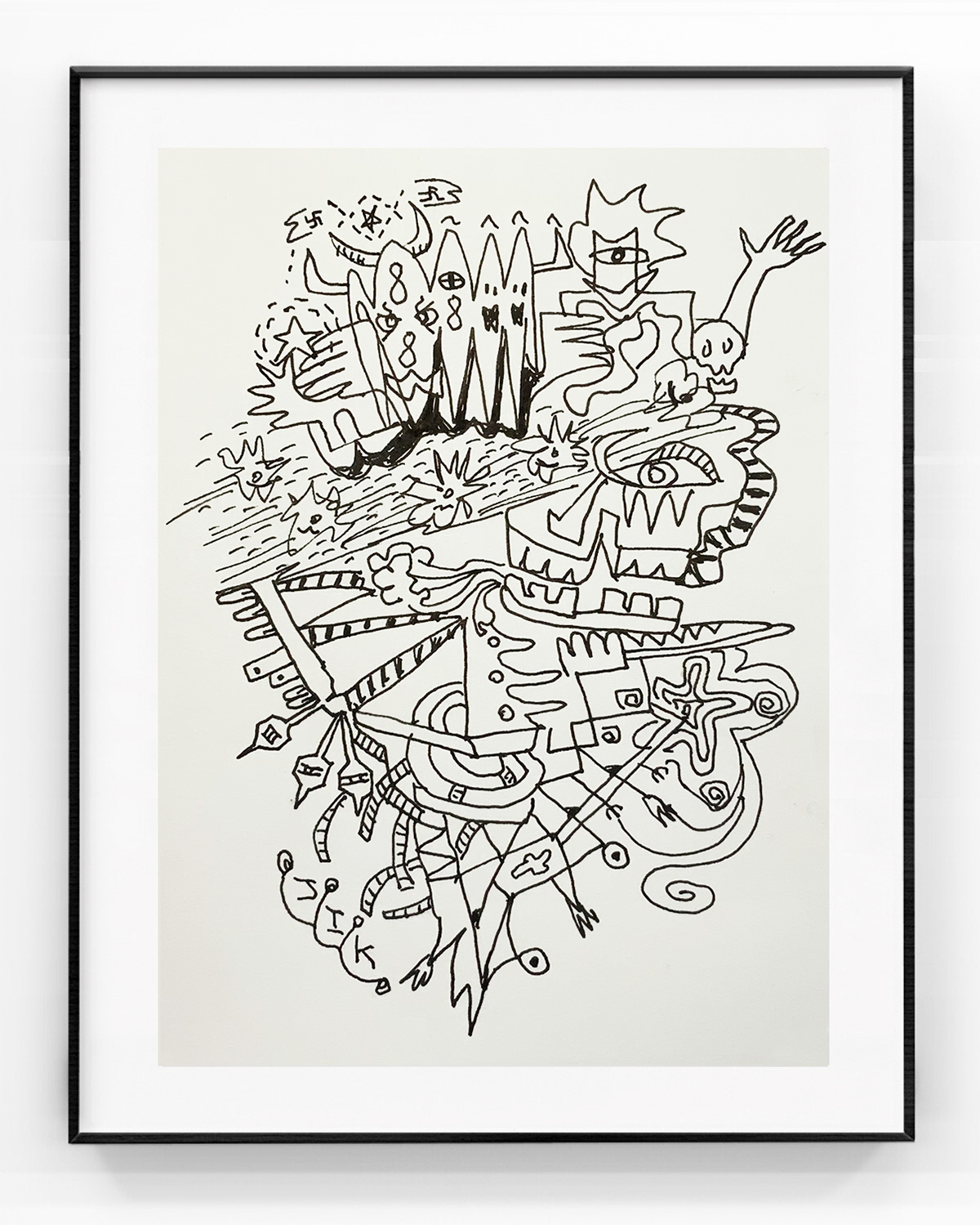 Conception: Spirits, Auto Drawing, Ink on Paper