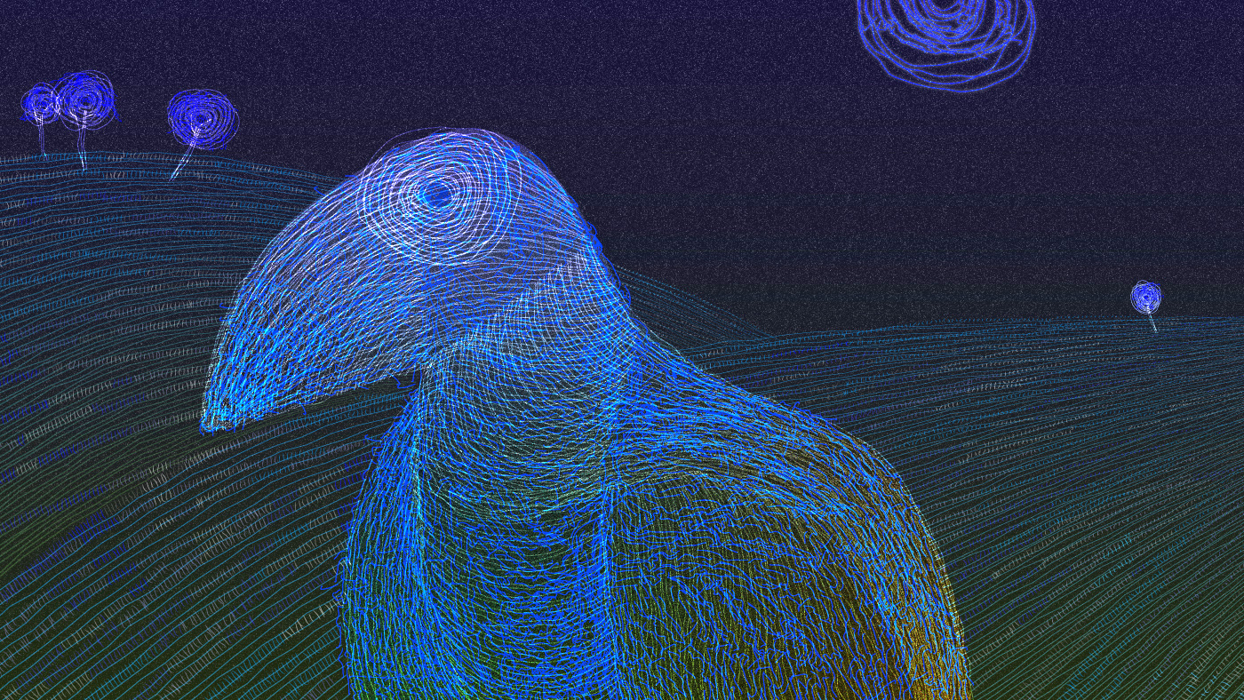 Blue Moon Bird