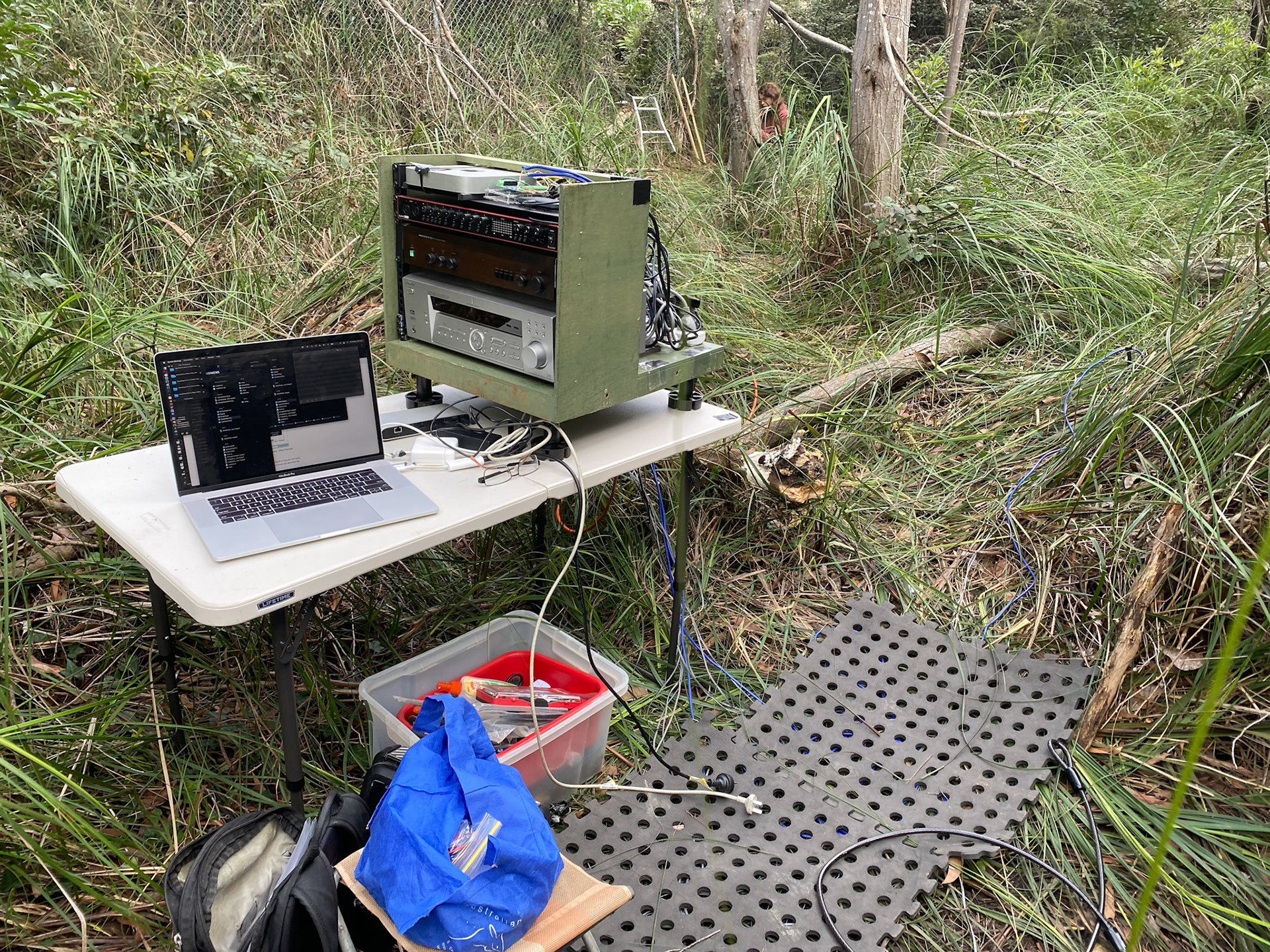 setting cup on site - Mt Evelyn