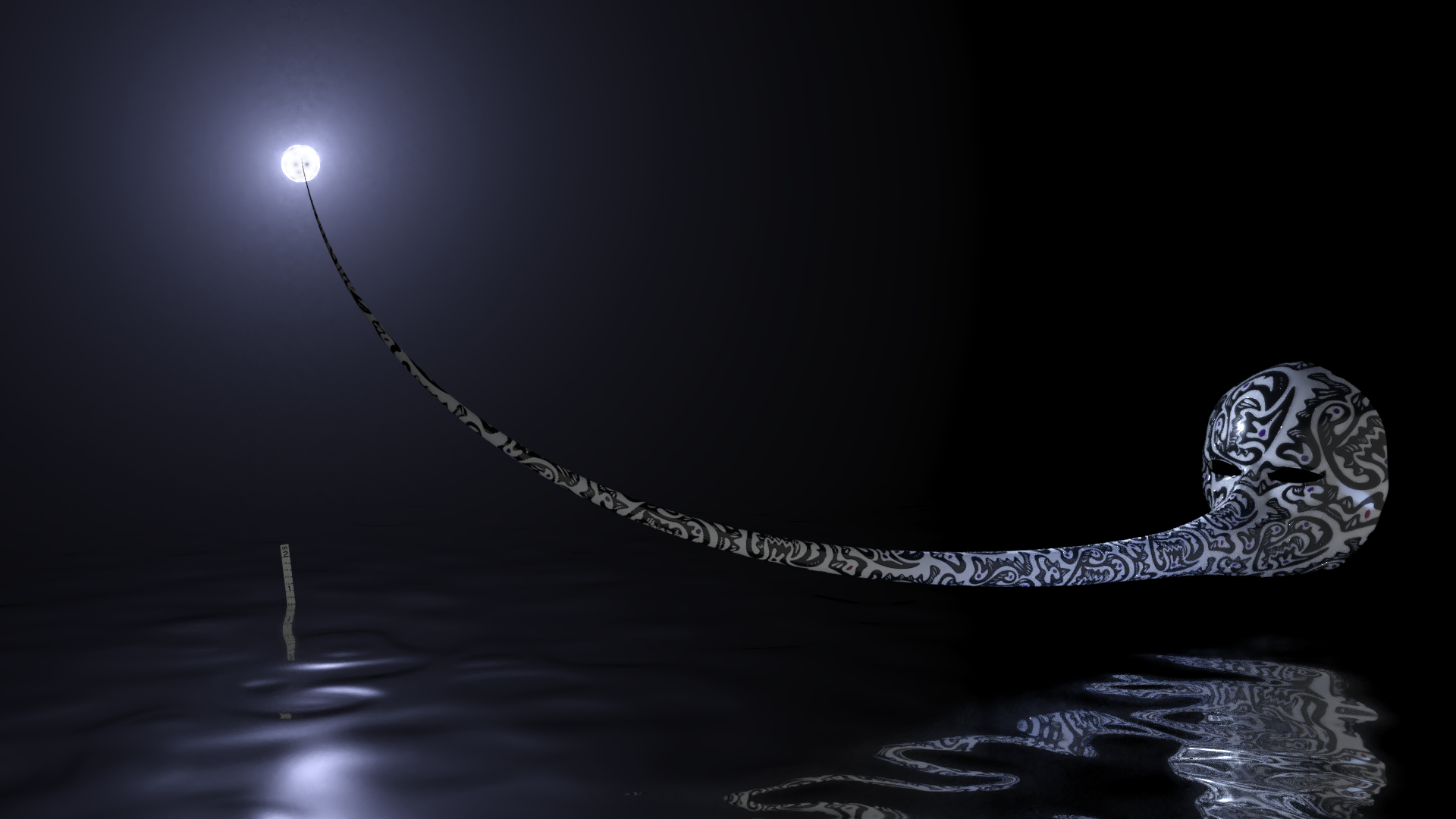 Mask for Singing at the Moon