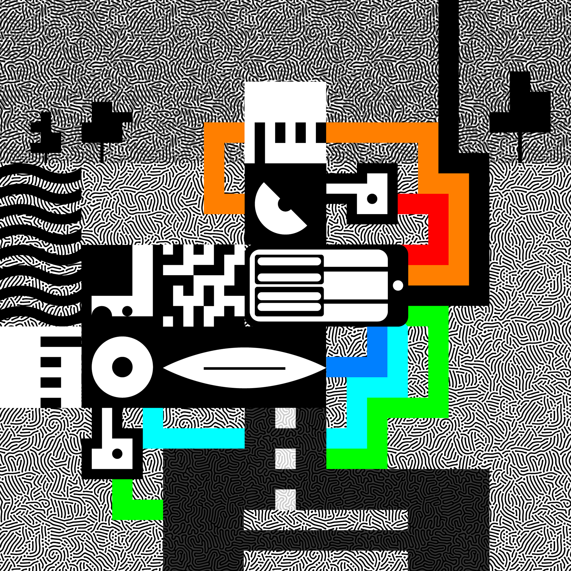 Wiskbrain Series: Figure with phone 1
