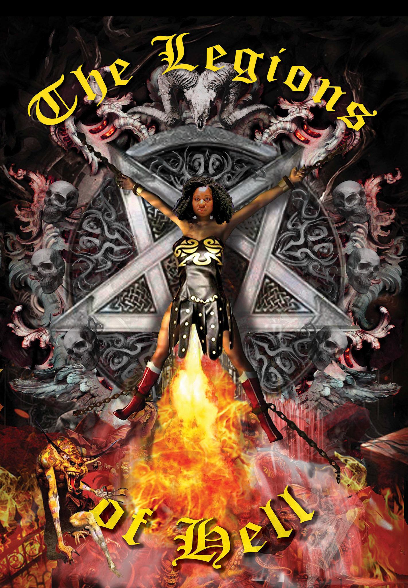 Legions of Hell Raquel Fire silhouette