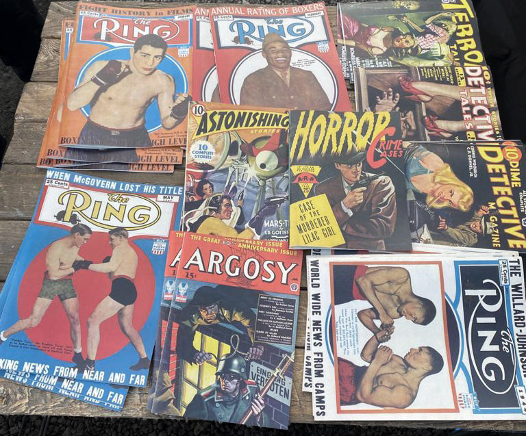 A selection of repro magazines of the period